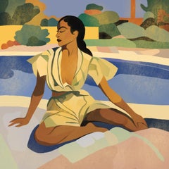 Sommerzeit, 70x70cm, Druck auf Leinwand. Auflage 20 Teile.