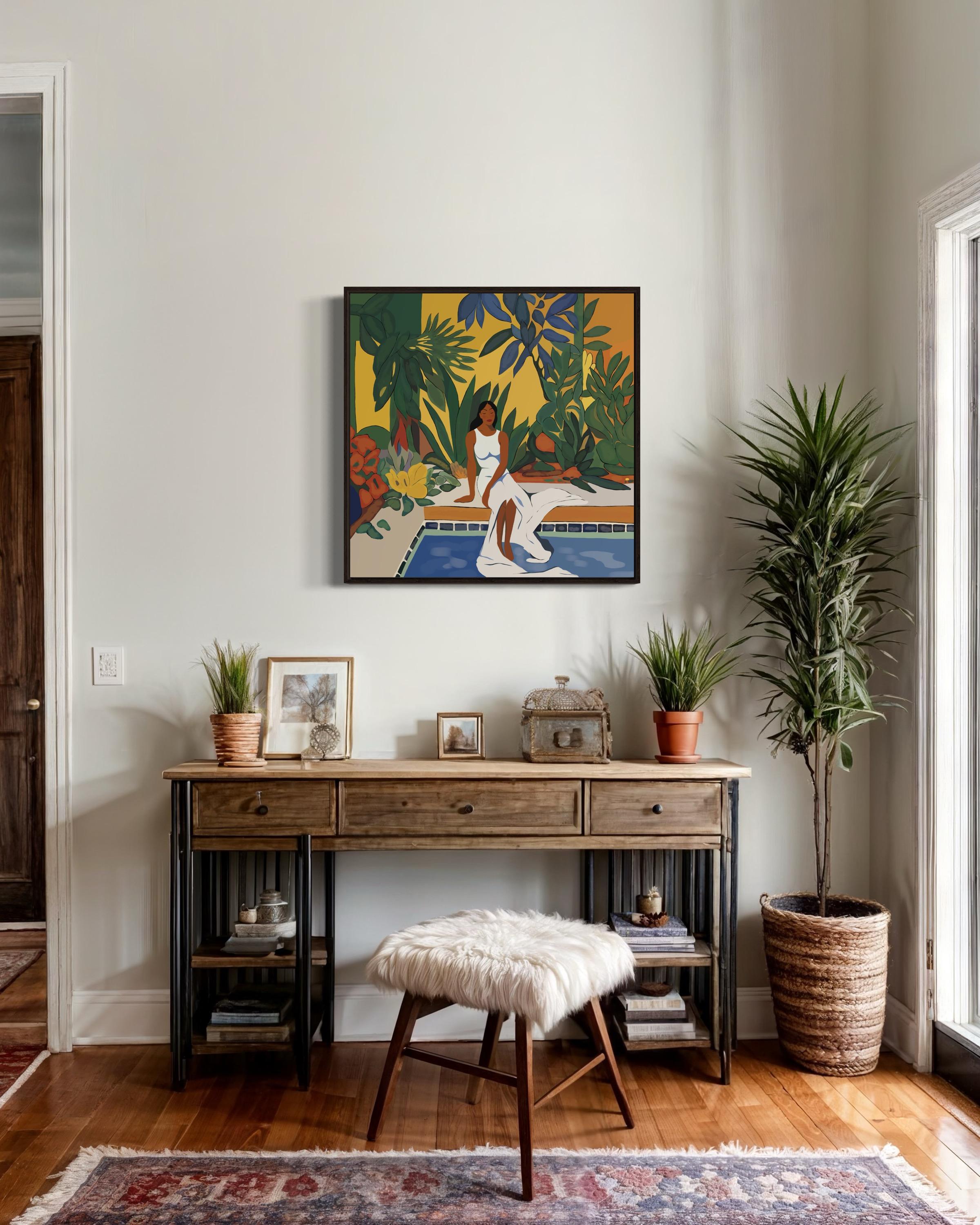 Temps d'été, 70x70cm, impression sur toile, édition 20 pièces. en vente 4