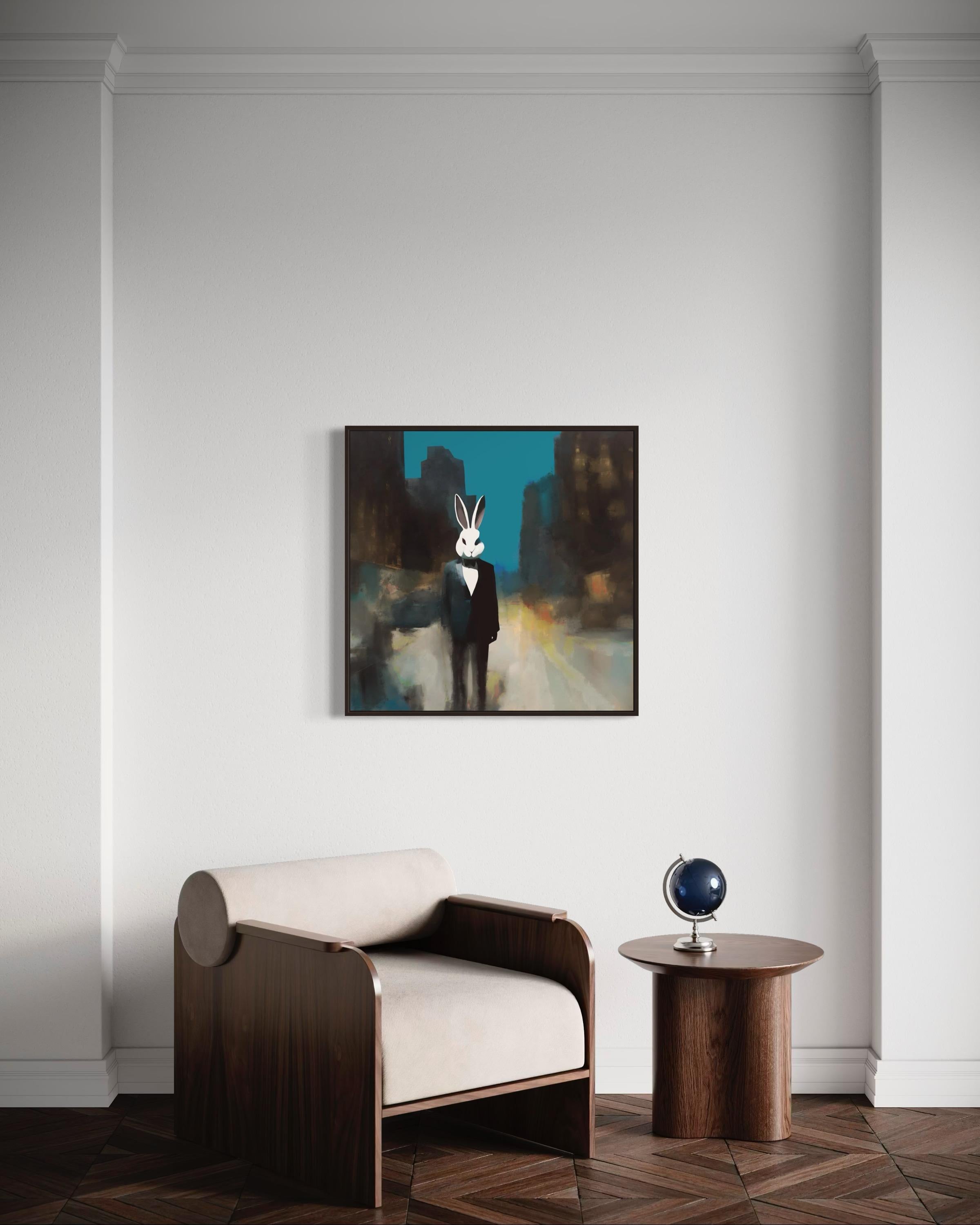 Quel masque portez-vous ? 80x80cm, impression sur toile.édition de 20 pièces en vente 5