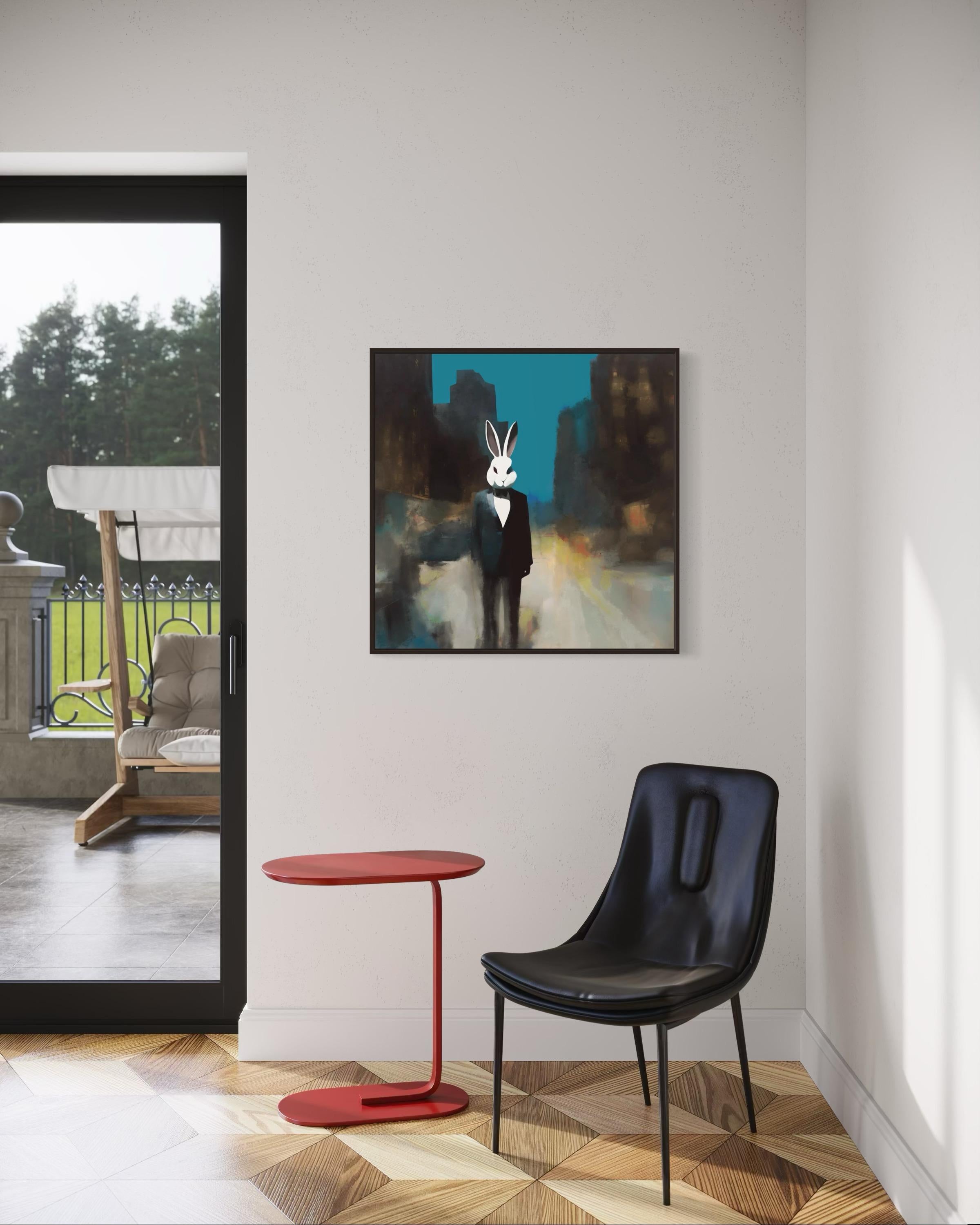 Quel masque portez-vous ? 80x80cm, impression sur toile.édition de 20 pièces en vente 6