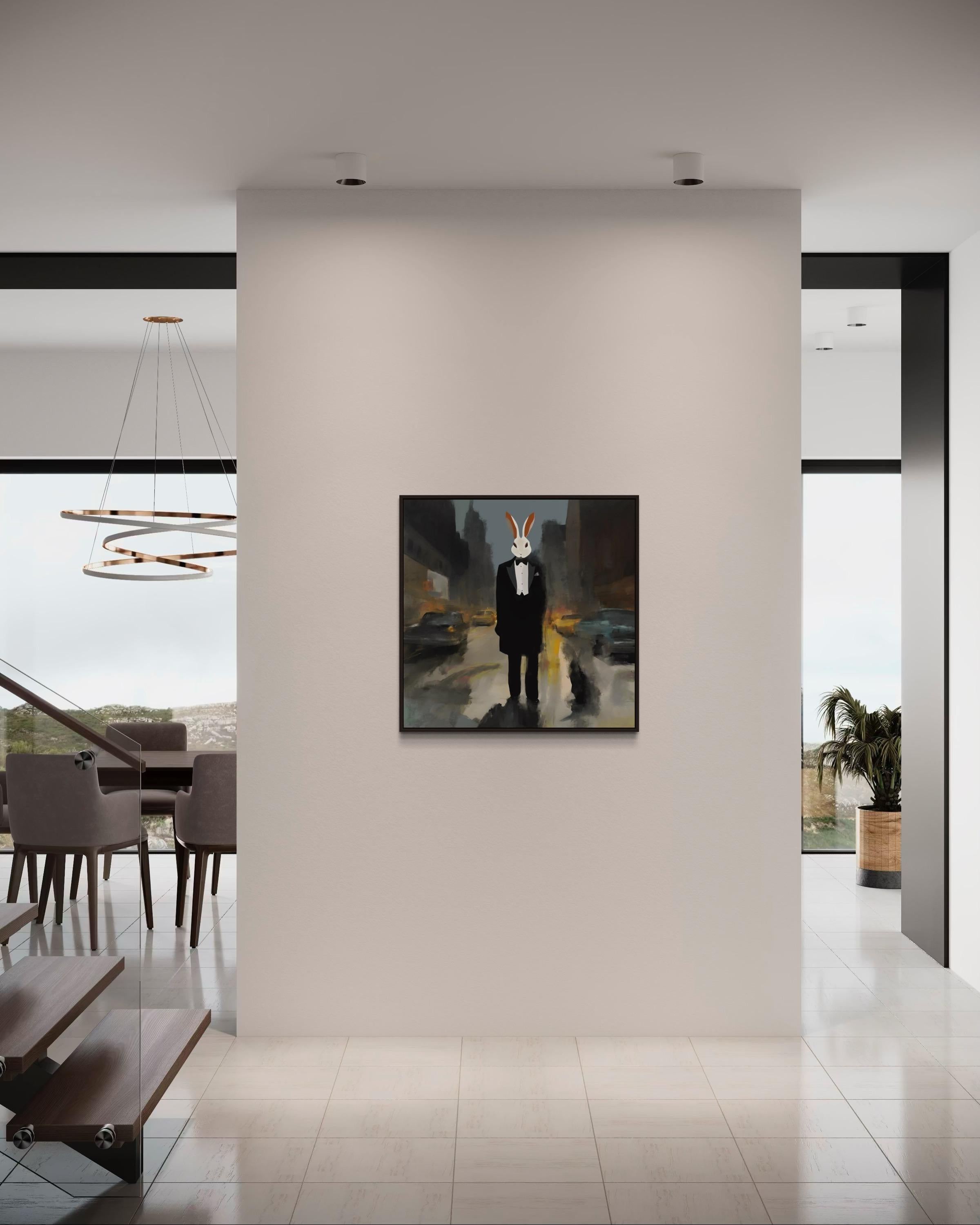 Quel masque portez-vous ? 80x80cm, impression sur toile.édition de 20 pièces en vente 2