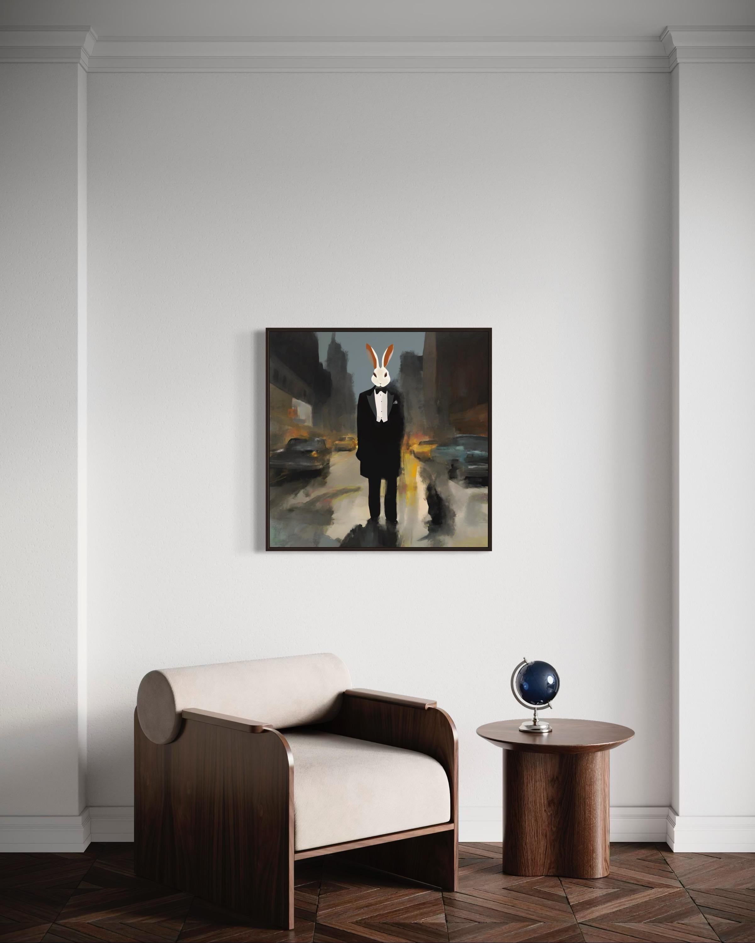 Quel masque portez-vous ? 80x80cm, impression sur toile.édition de 20 pièces en vente 4