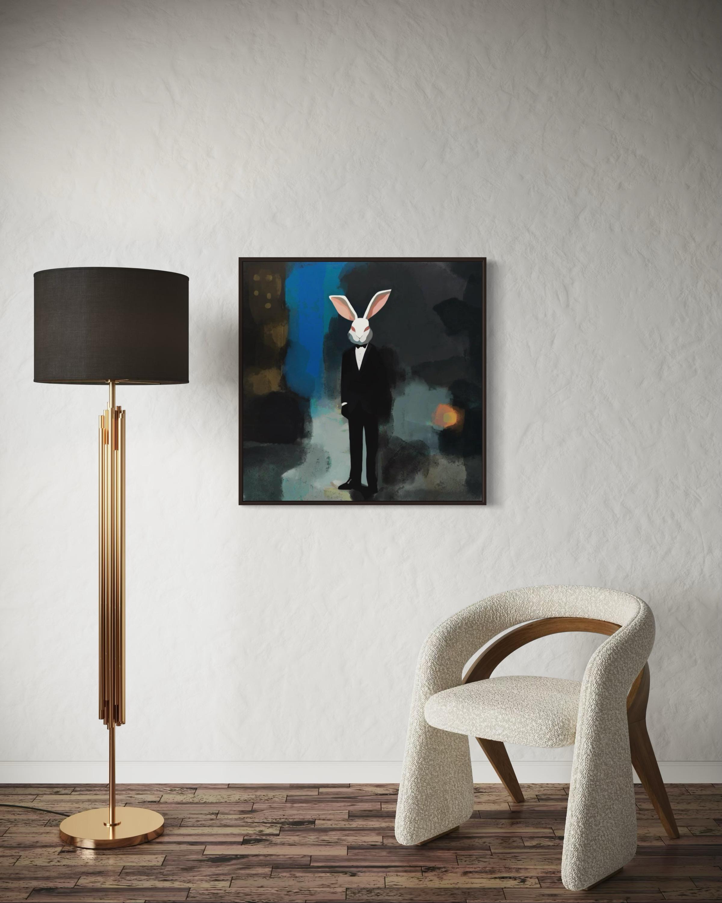 Quel masque portez-vous ? 80x80cm, impression sur toile.édition de 20 pièces en vente 4