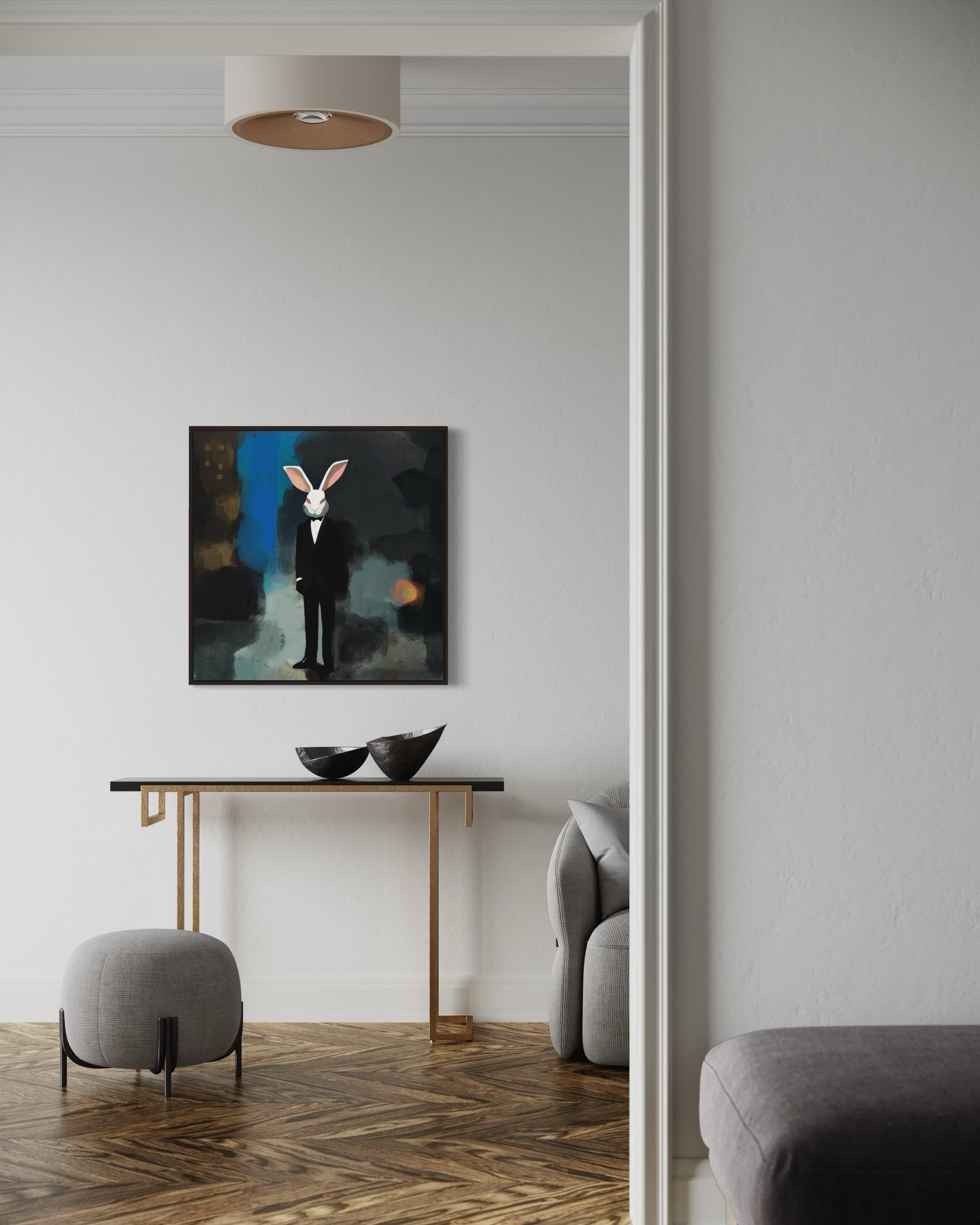 Quel masque portez-vous ? 80x80cm, impression sur toile.édition de 20 pièces en vente 5