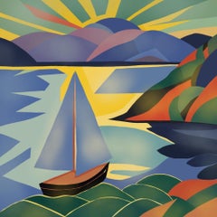 Paesaggio marino , 70x70cm, stampa su tela, edizione 20 pezzi.