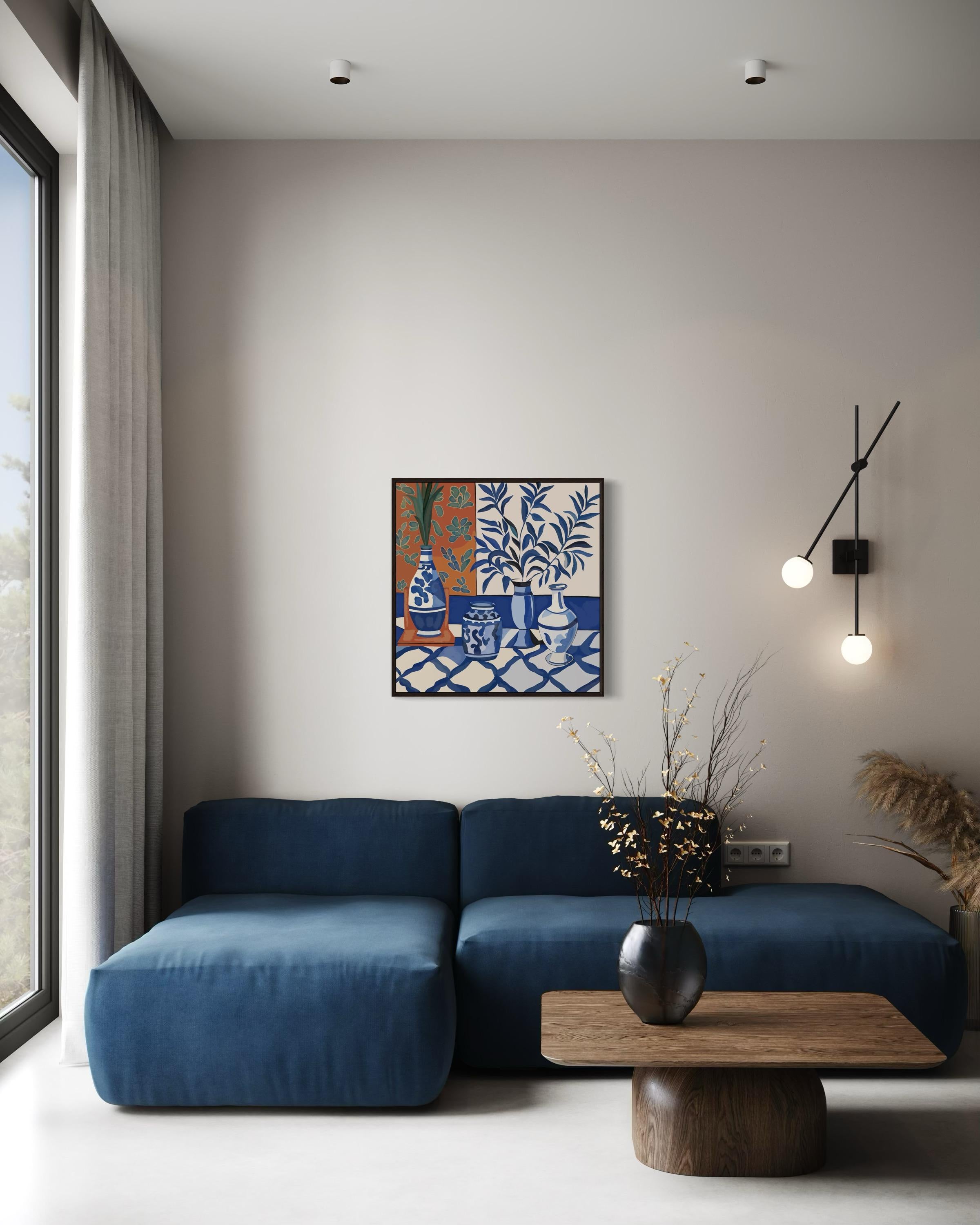 Maroc, 70x70cm, impression sur toile, édition 20 pièces. - Pop Art Art par Nina Tsoriti