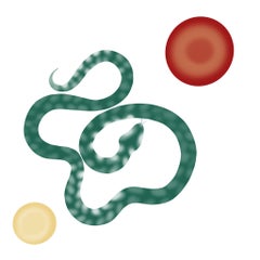 Sole e luna , 90x90cm, stampa su tela. Edizione 20 pezzi.