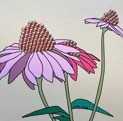 Flowers , 40x40cm, acrylic on canvas