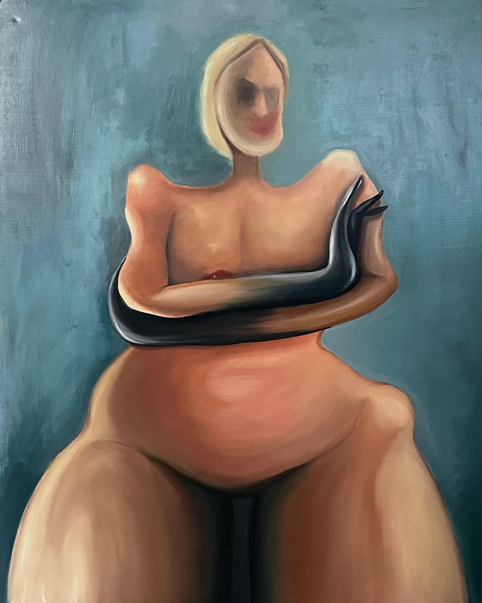 Vénus moderne, 110 x90 cm, huile sur toile - Painting de Lida Pshenichka