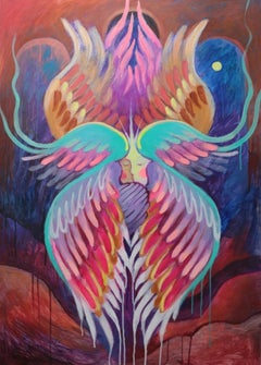 Six-winged Seraphim, 100x70cm, acrylic on canvas