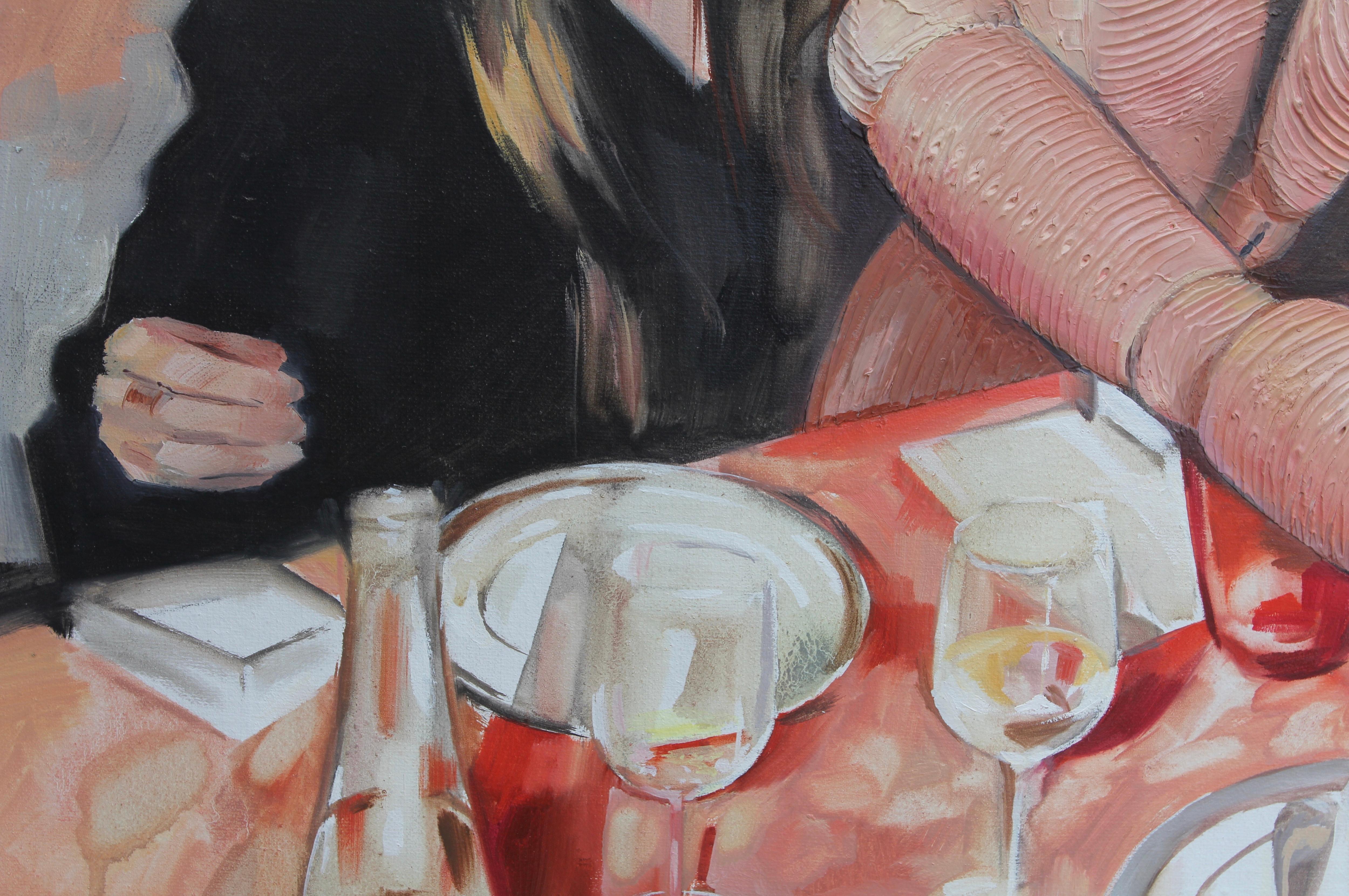 In my paintings, I chose the main character
Gestalt wooden figurine of a man)
and trying to 