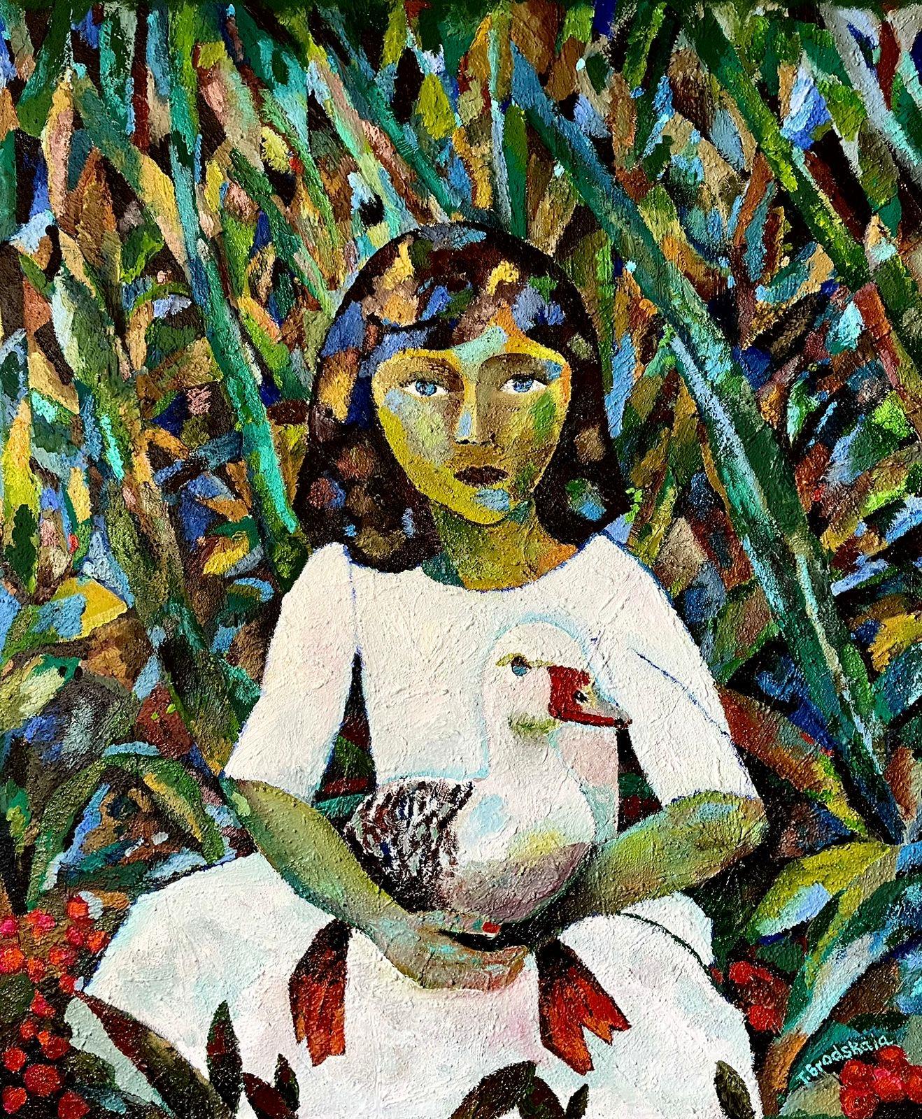 Nos eaux arrière, 100x130 cm, toile, huile, sable