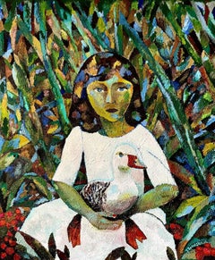 Our backwaters, 100x130cm, canvas, oil, sand