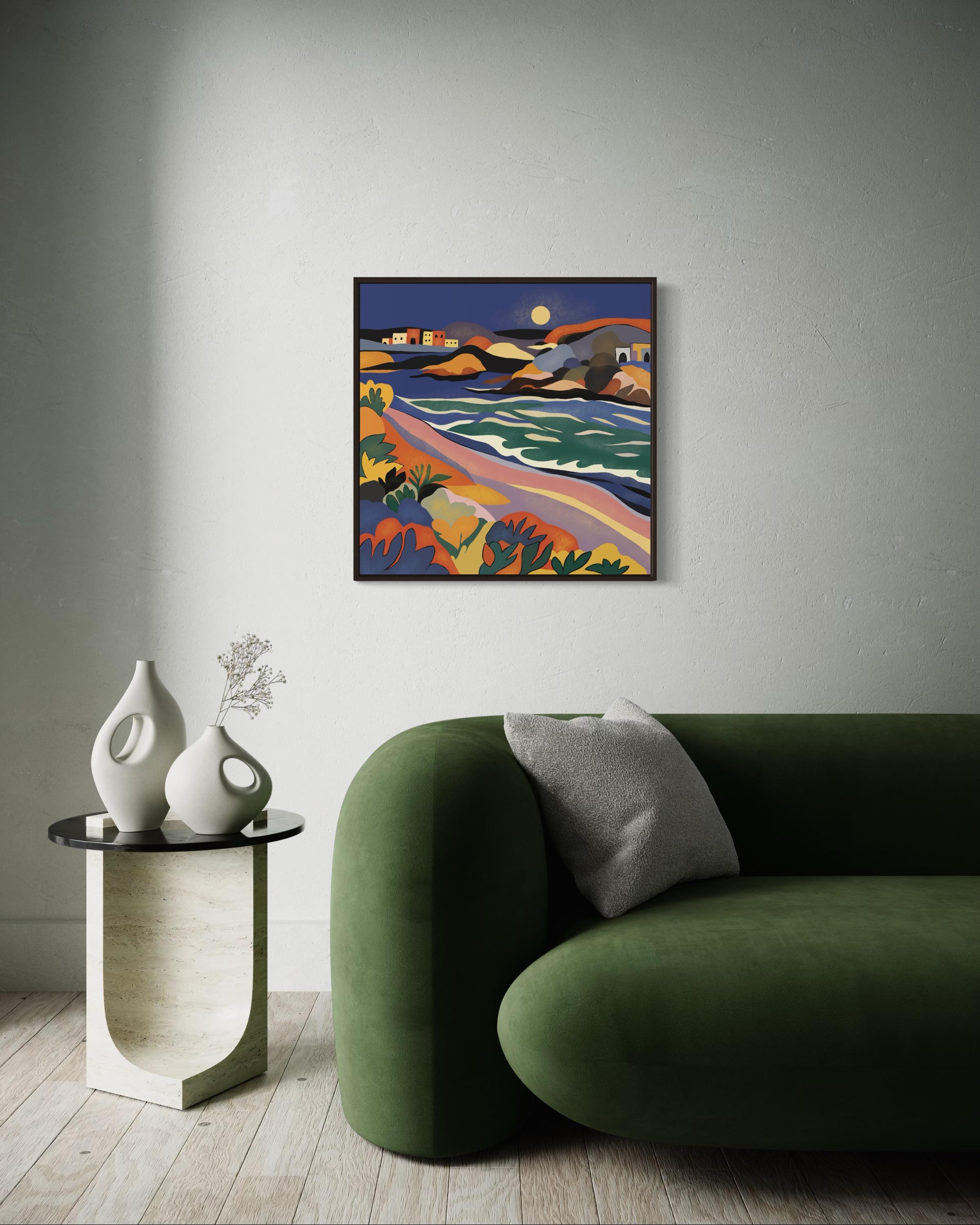 Paysage marin , 70x70cm, impression sur toile 
Edition 20 pcs.