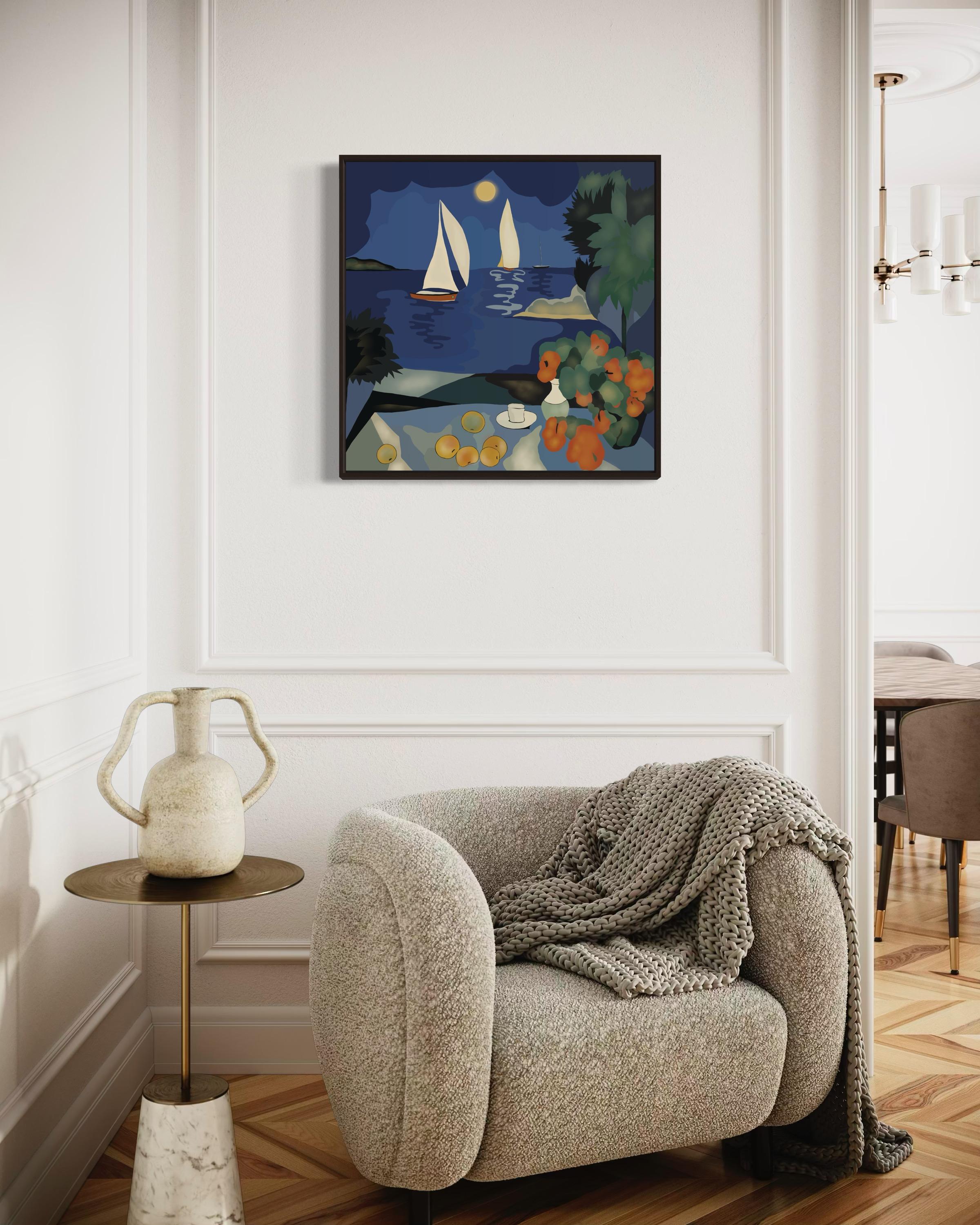 Seascape , 70x70cm, impression sur toile, édition 20 pcs. en vente 1