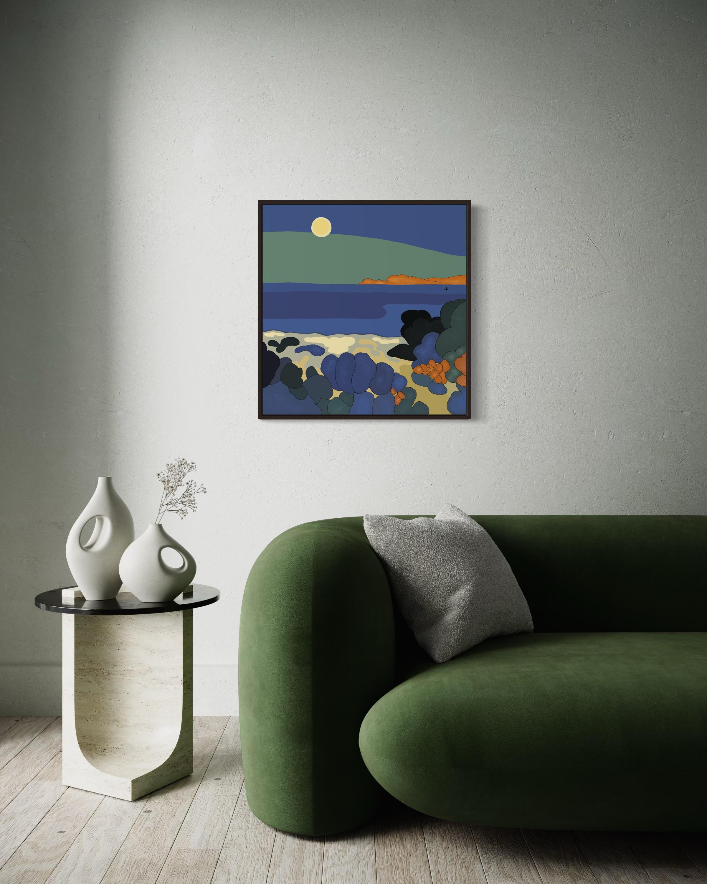 Seascape , 70x70cm, impression sur toile, édition 20 pcs. en vente 1