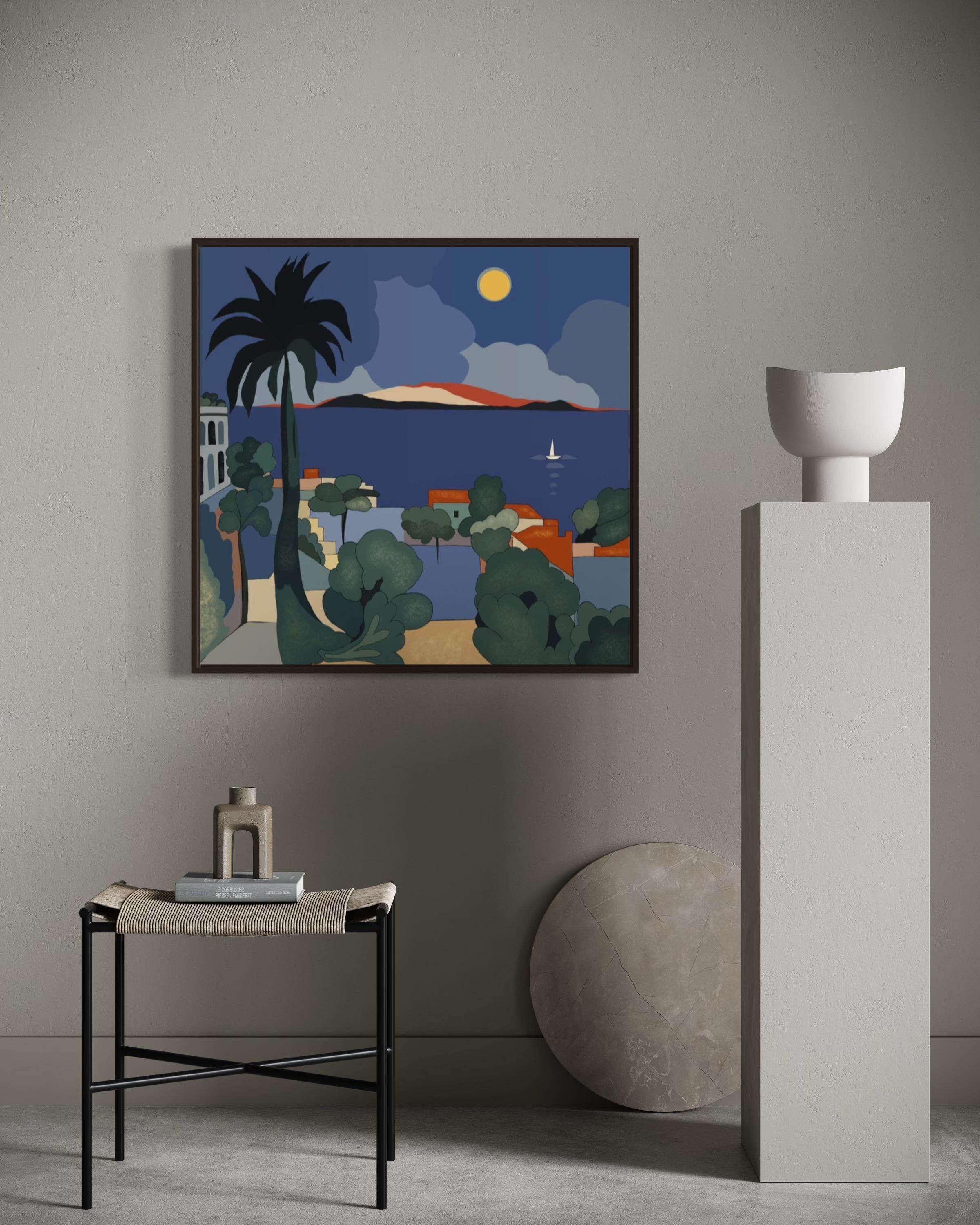 Seascape , 70x70cm, impression sur toile, édition 20 pcs. en vente 1