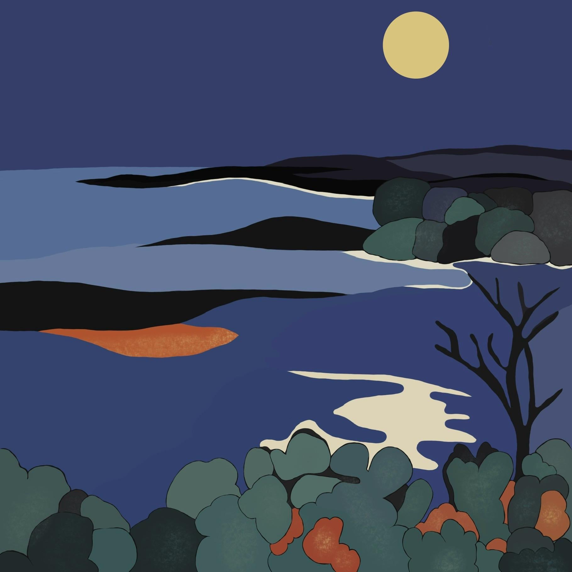 Seascape , 70x70cm, print on canvas.Edition 20 pcs.