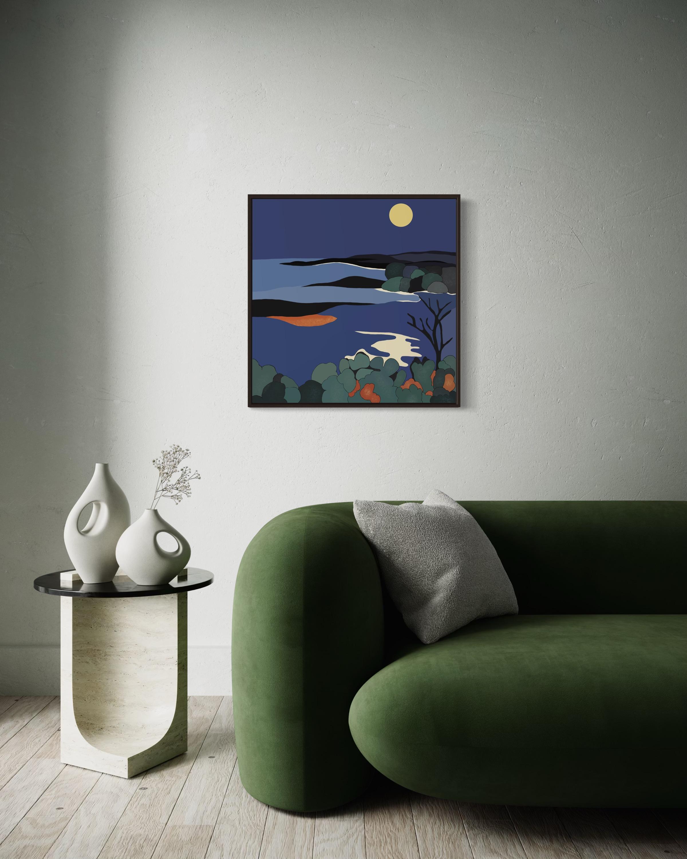 Seascape , 70x70cm, impression sur toile, édition 20 pcs. en vente 1