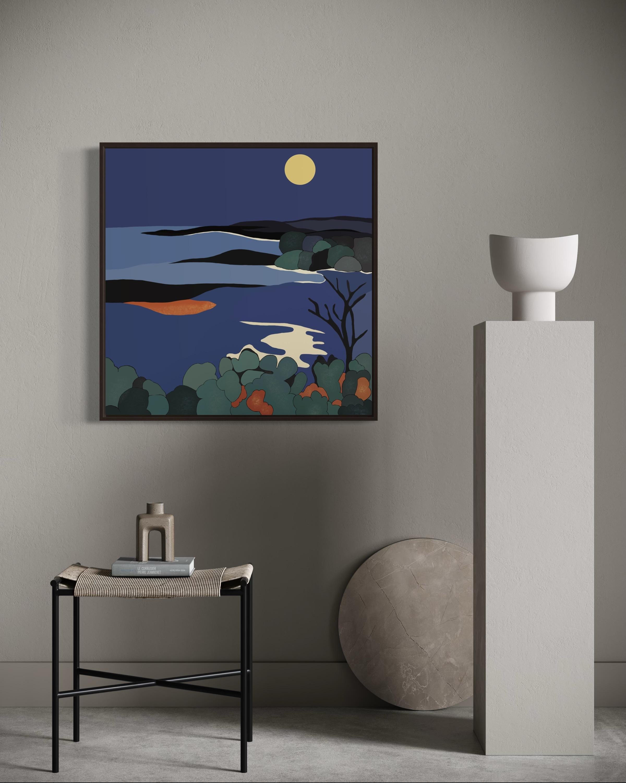 Seascape , 70x70cm, impression sur toile, édition 20 pcs. en vente 2