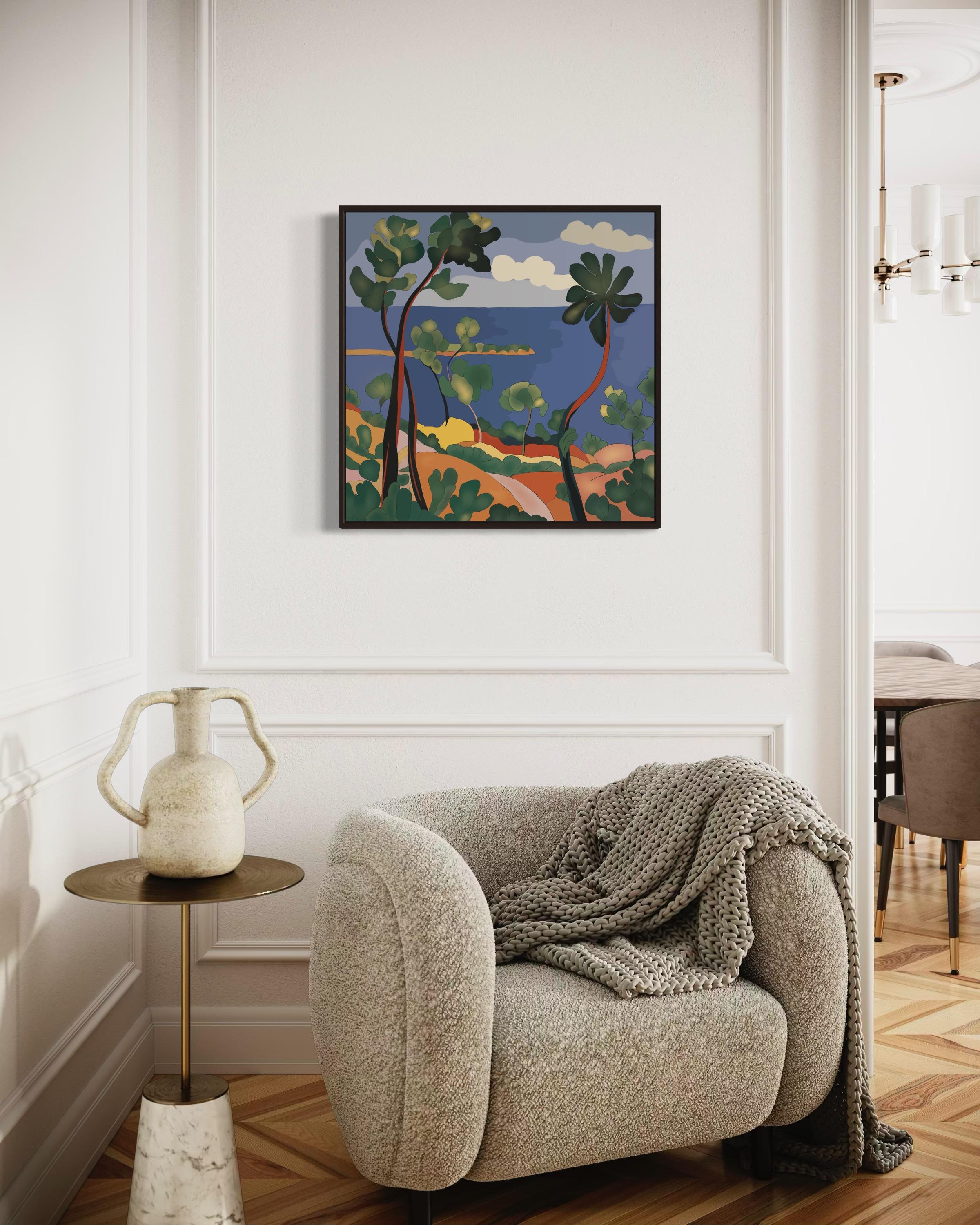 Seascape , 70x70cm, print on canvas.Edition 20 pcs. For Sale 3