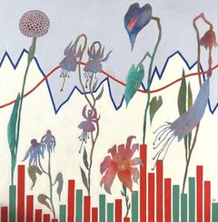 Ups and downs, 70x70 cm, acrylic on canvas