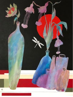 Calle de la planète rouge, 90x70 cm, acrylique sur toile