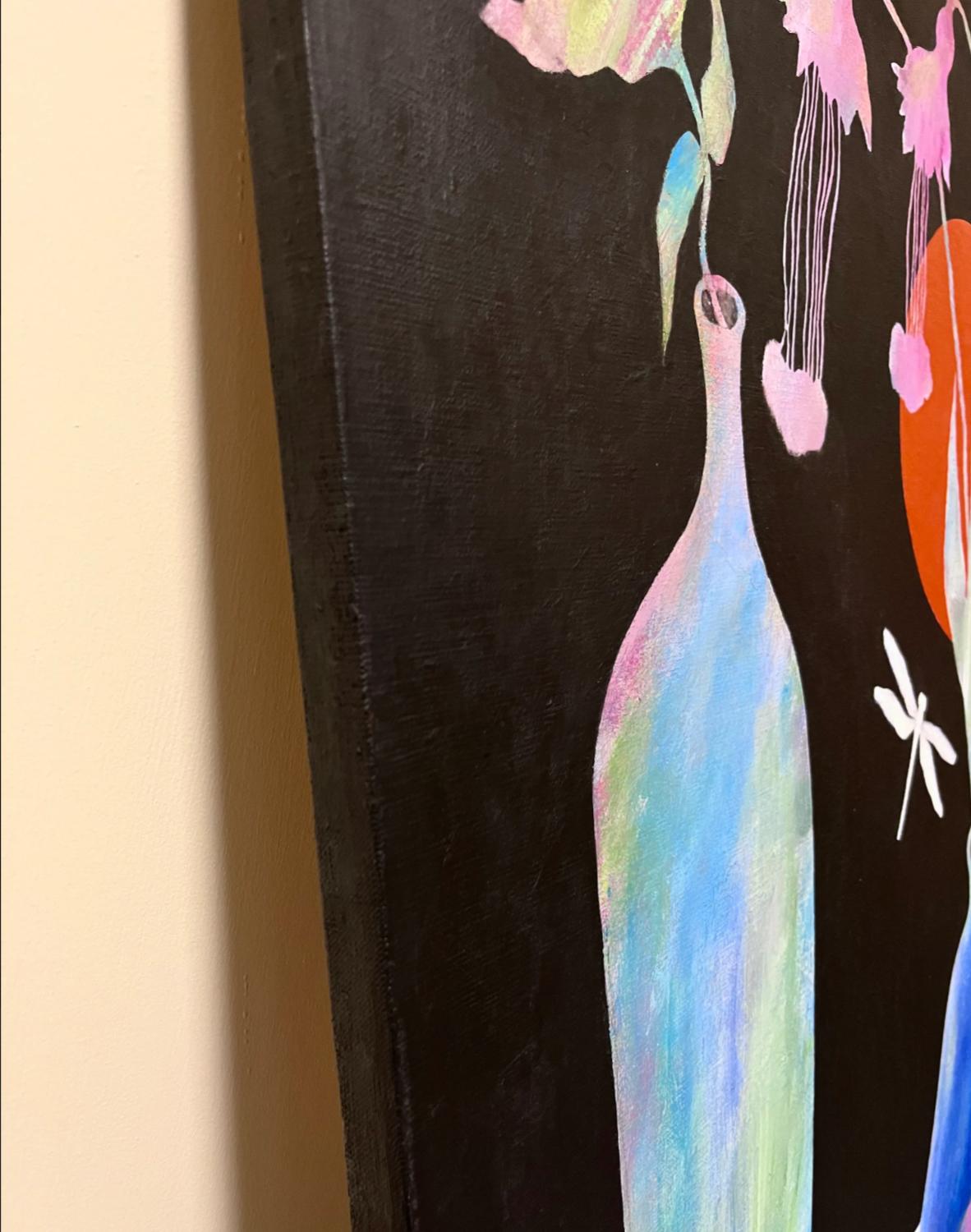 Call of the Red Planet, 90x70 cm, acrylic on canvas For Sale 1