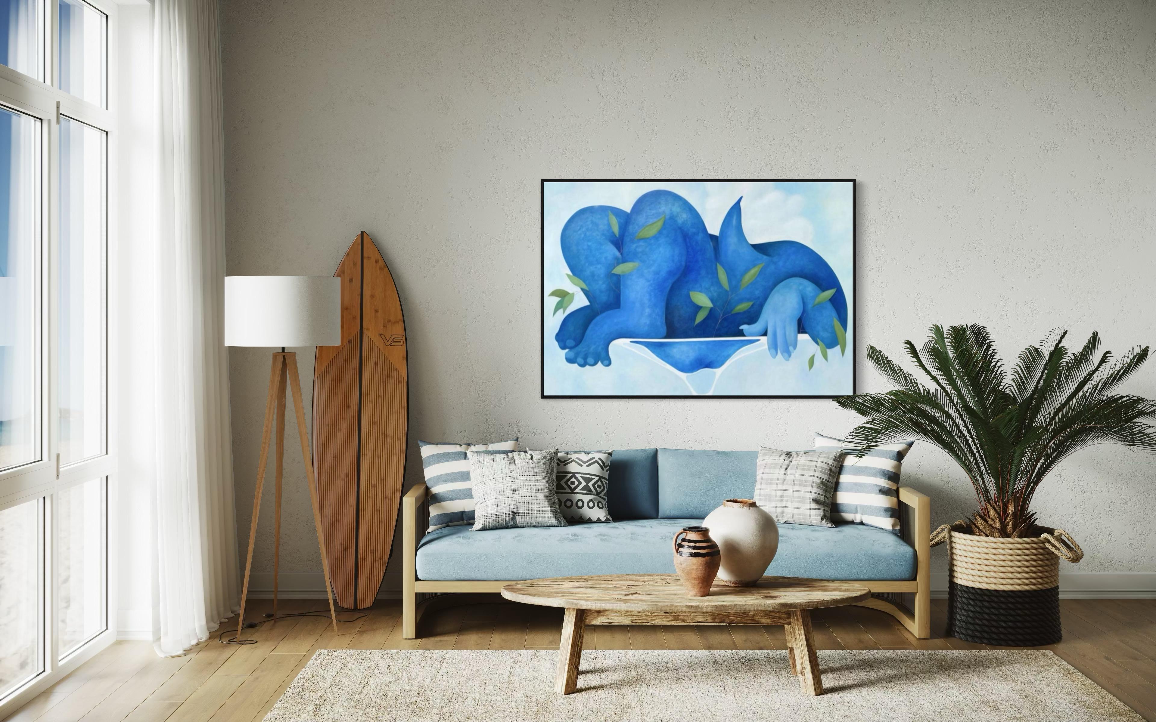 Air, 105x150 cm, oil on canvas For Sale 2