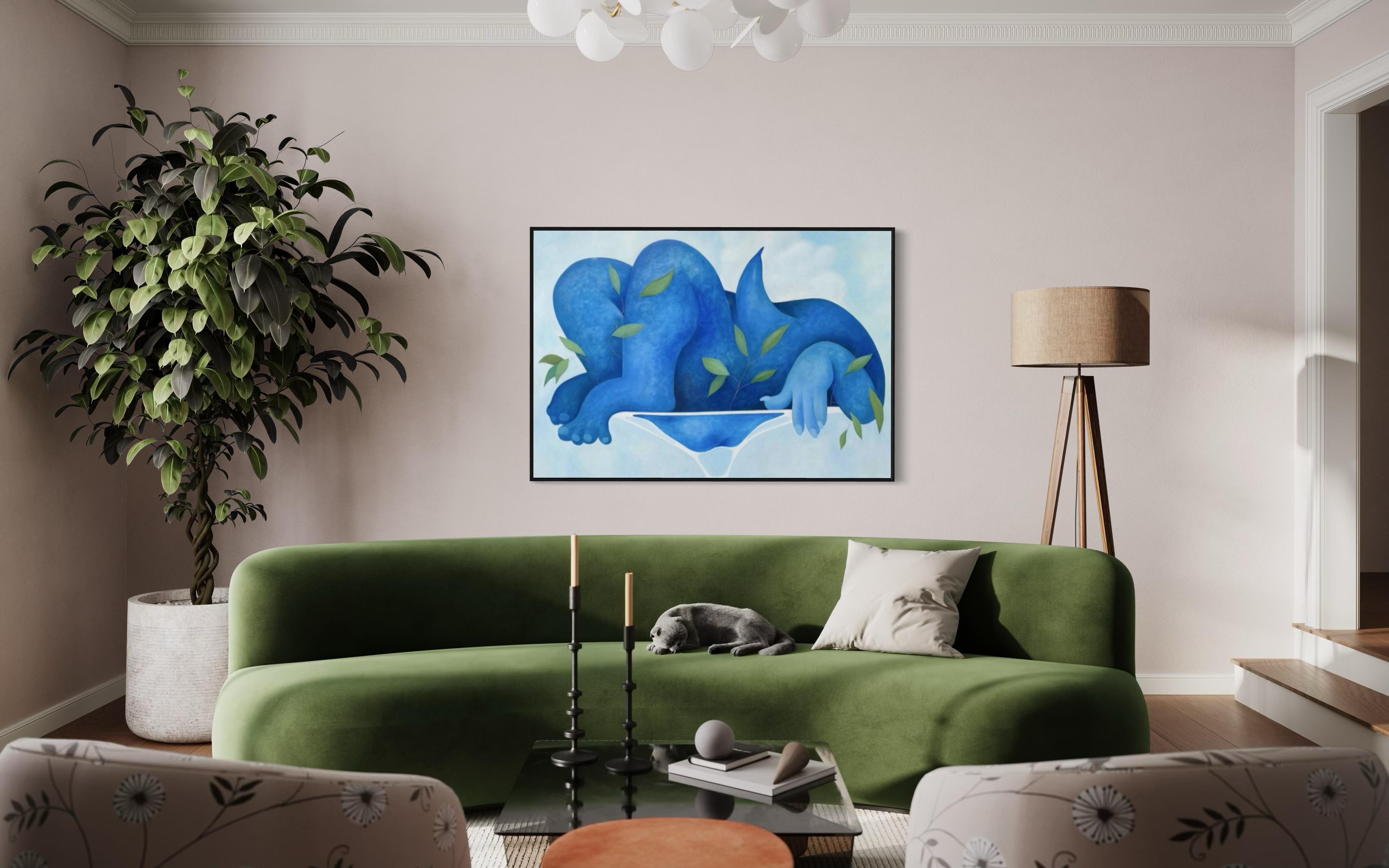 Air, 105x150 cm, oil on canvas For Sale 3