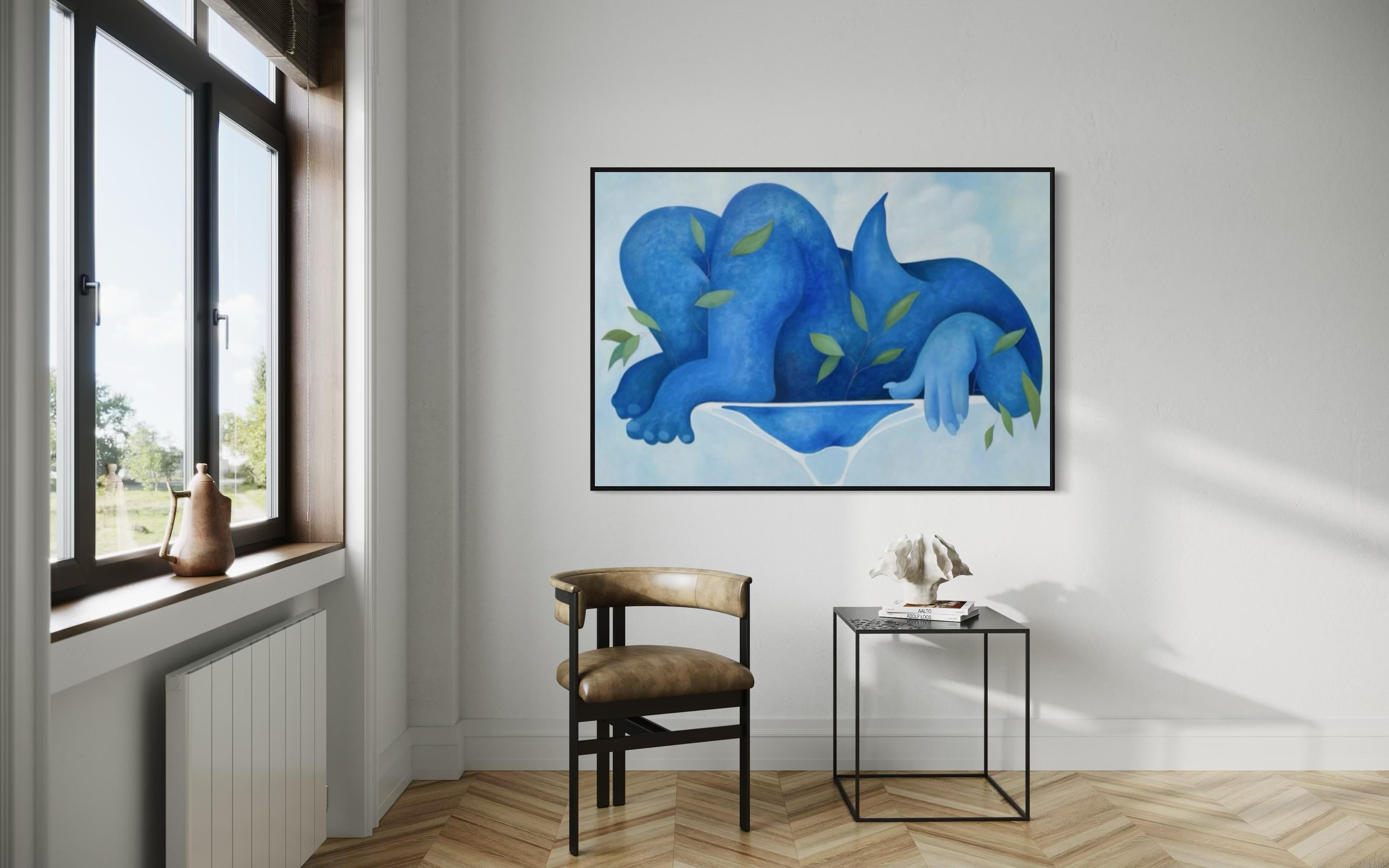 Air, 105x150 cm, oil on canvas For Sale 4