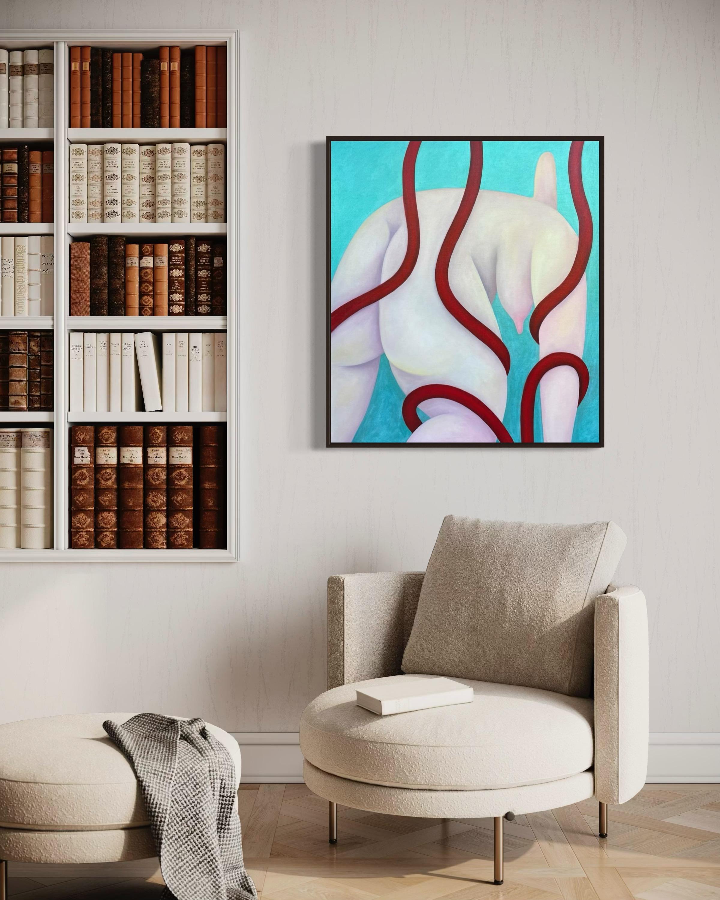 Underwater, 90x80cm, oil on canvas
The work is sold without a frame.