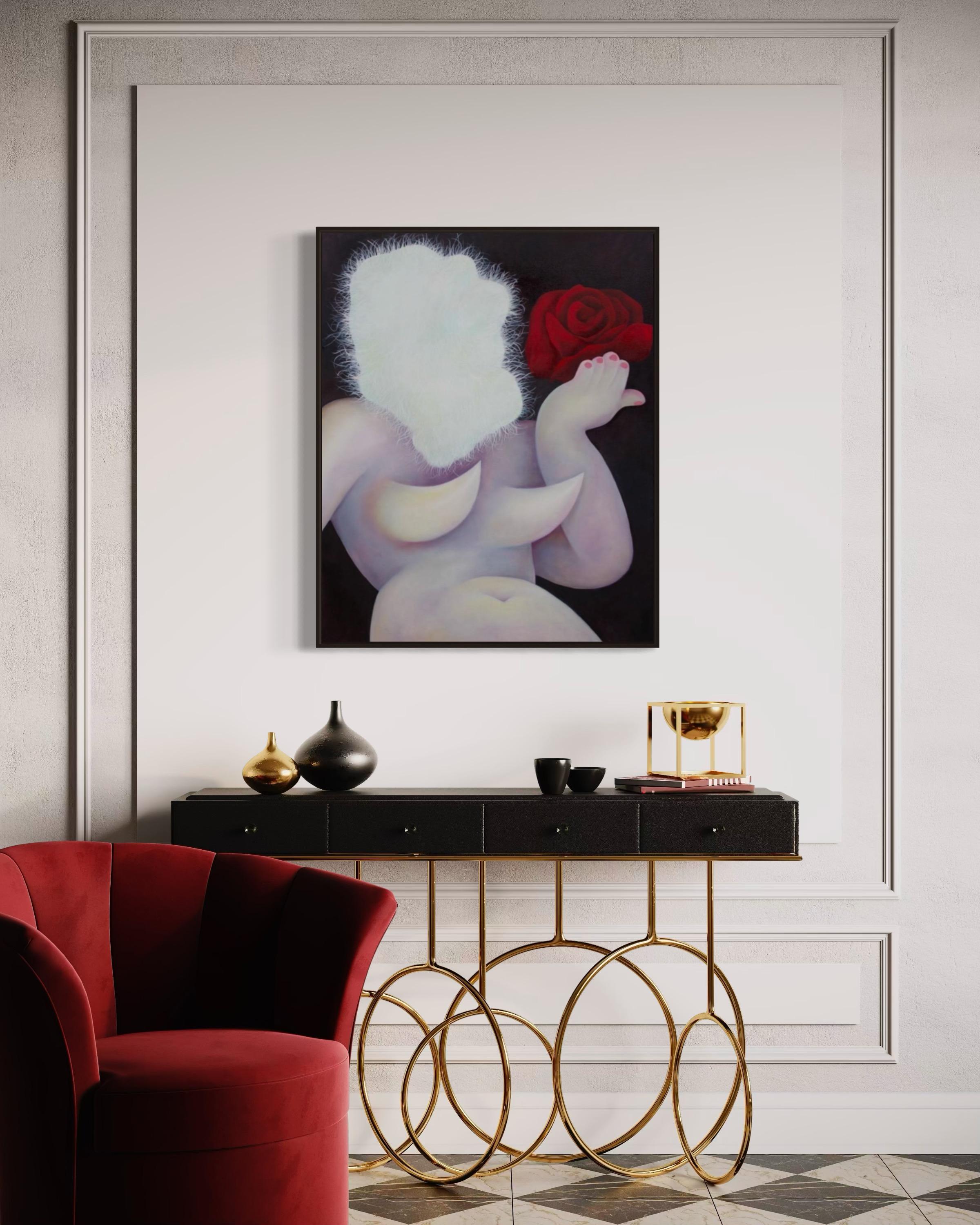 Bloom, 100x80cm, oil on canvas For Sale 5