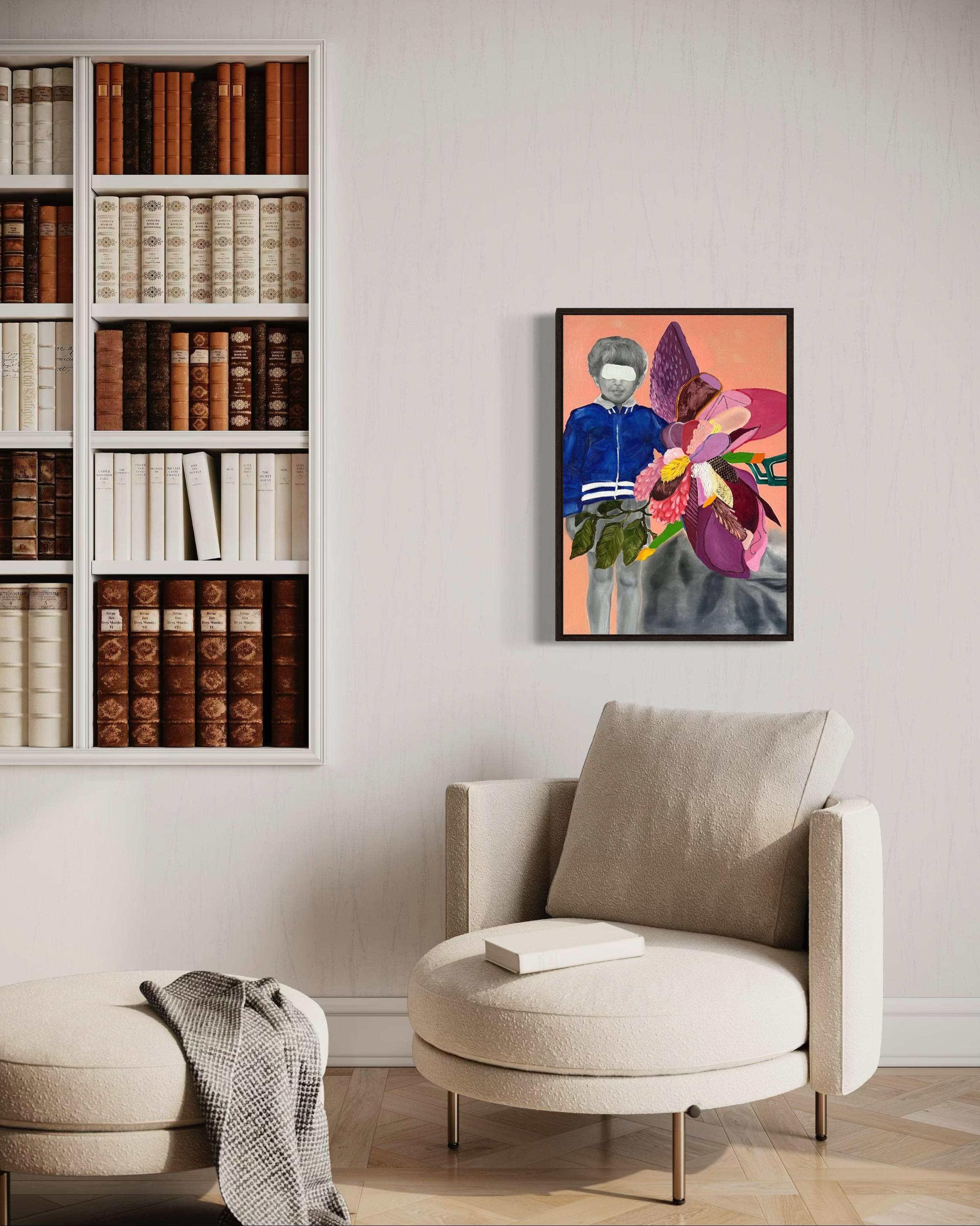 Tout est à venir, 70x50cm, huile sur toile, pastel à l'huile - Contemporain Painting par Inna Sumina