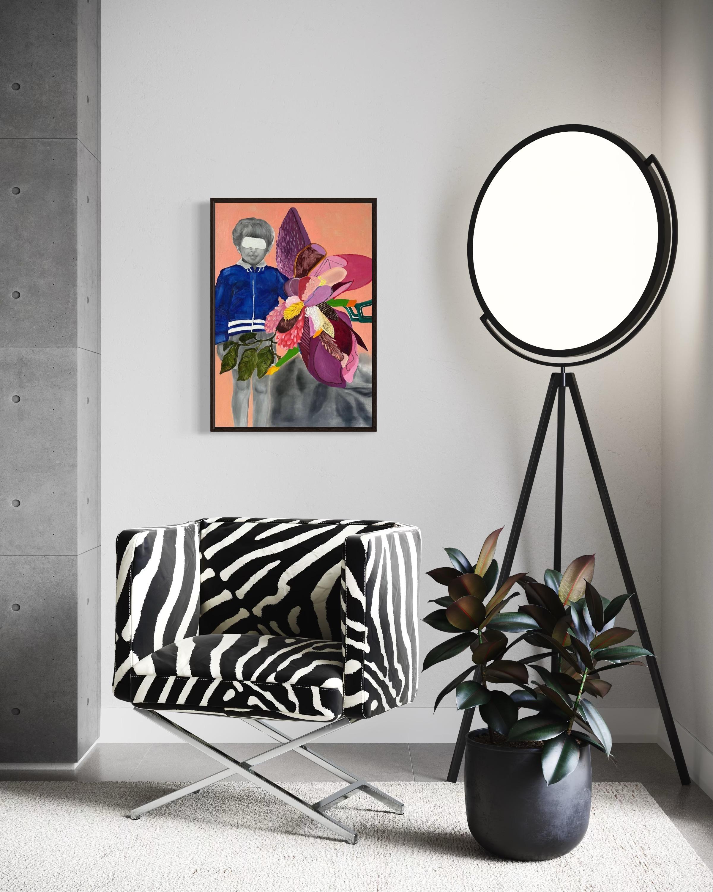 Tout est à venir, 70x50cm, huile sur toile, pastel à l'huile en vente 1