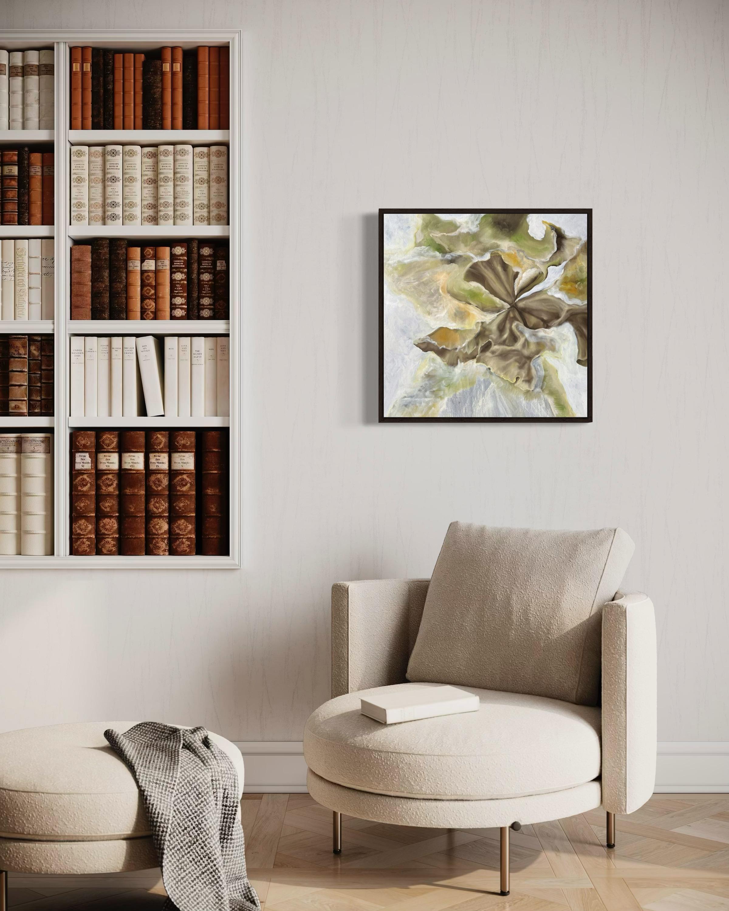 In the Haze, Öl/Acryl/Leinwand. 60x60 cm im Angebot 1