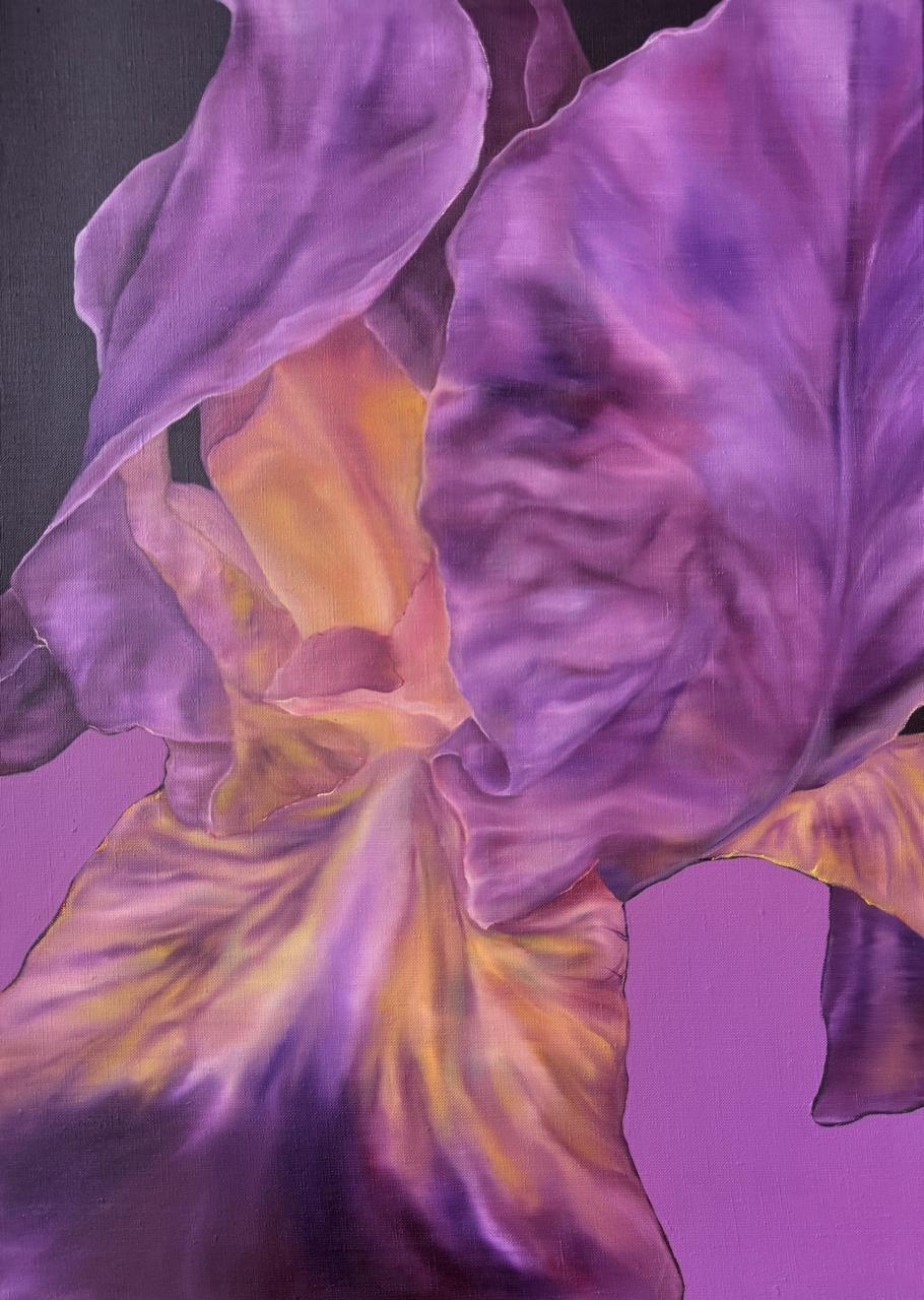 Temps d'incertitude, 70x50cm, huile sur toile, pastel à l'huile