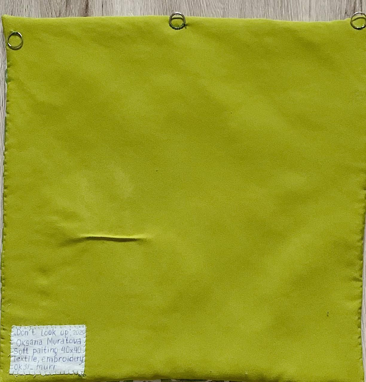 Image douce 2025
Textile 50x50cm, broderie 
