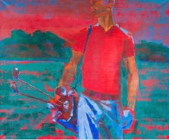 Coucher de soleil , 100x120cm, Acrylique, toile