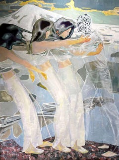 Schatten der Kollision, 200x150cm , Öl, Leinwand