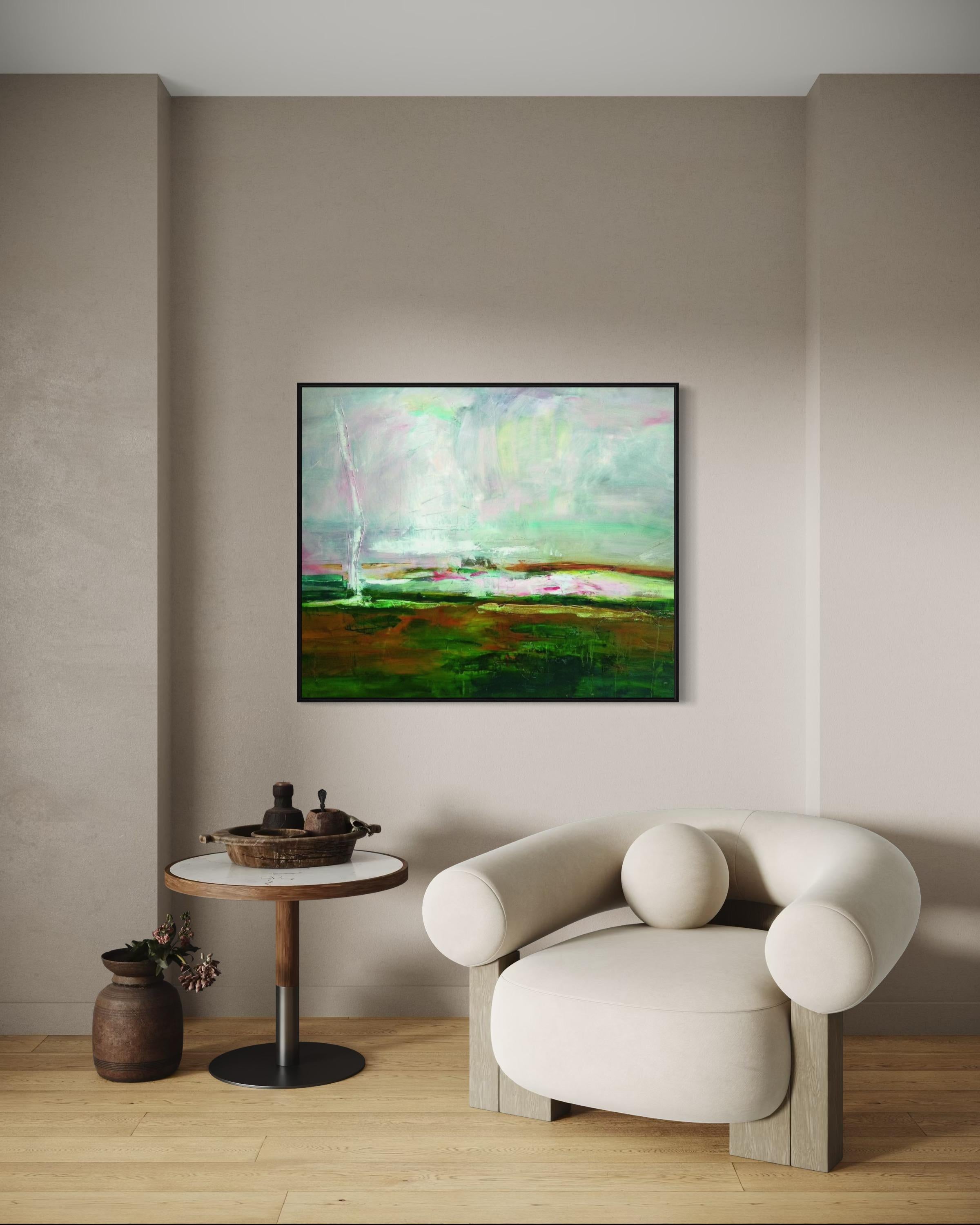 Paysage, 100x120 cm, huile, toile en vente 2