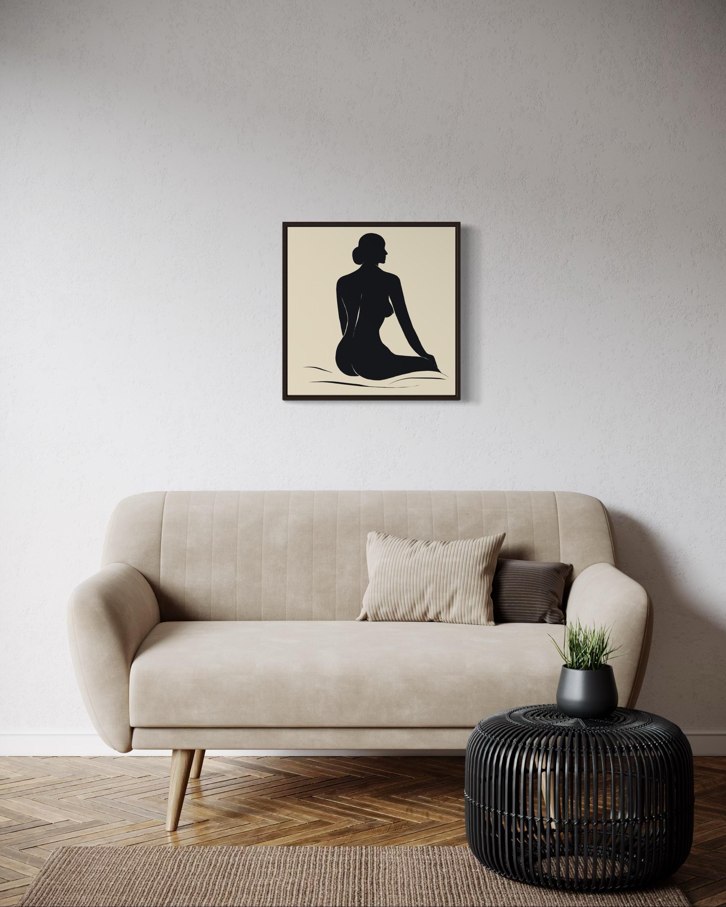 Nu, 50x50cm, impression sur toile, édition 20 pièces. en vente 1