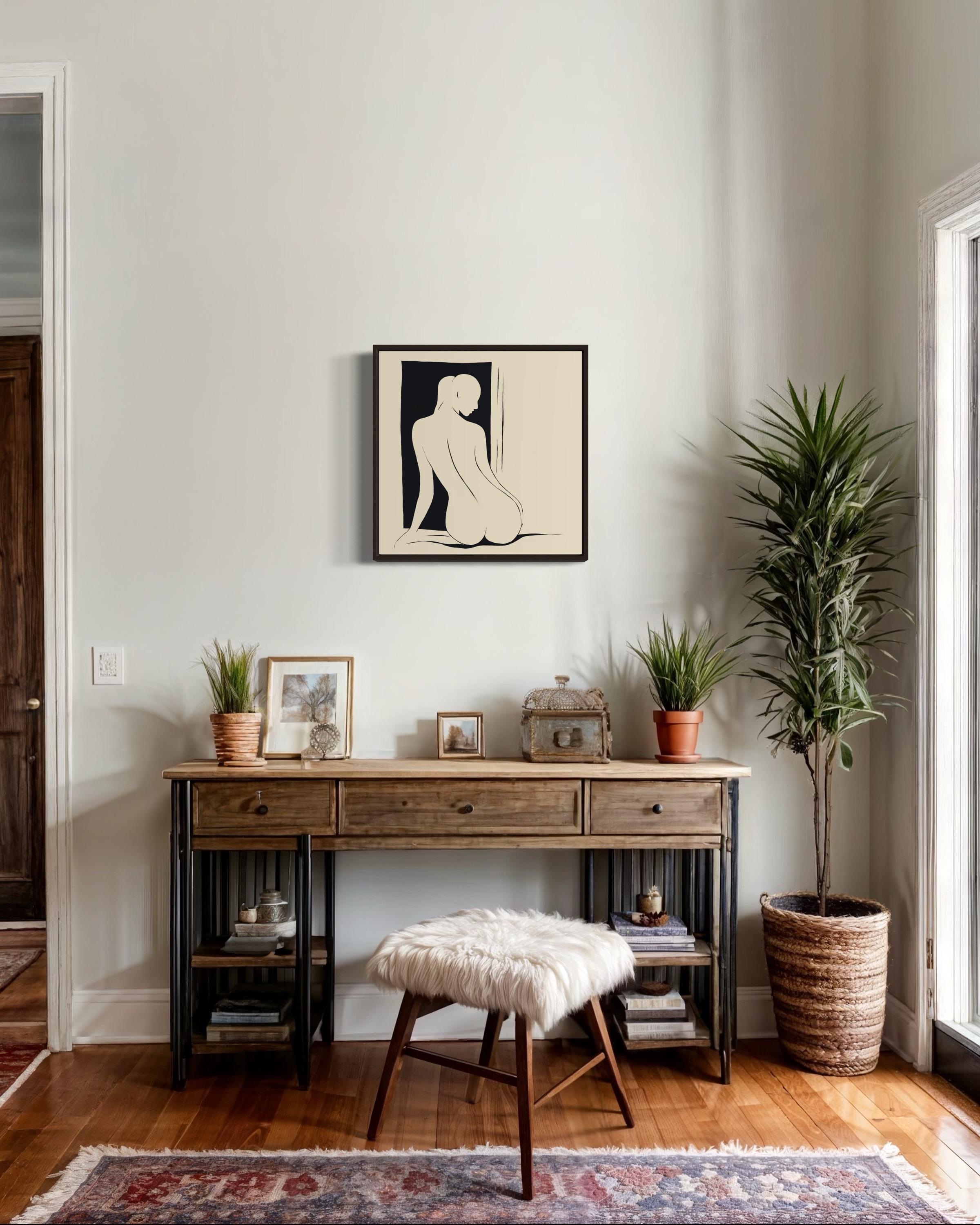 Nu, 50x50cm, impression sur toile, édition 20 pièces. en vente 2