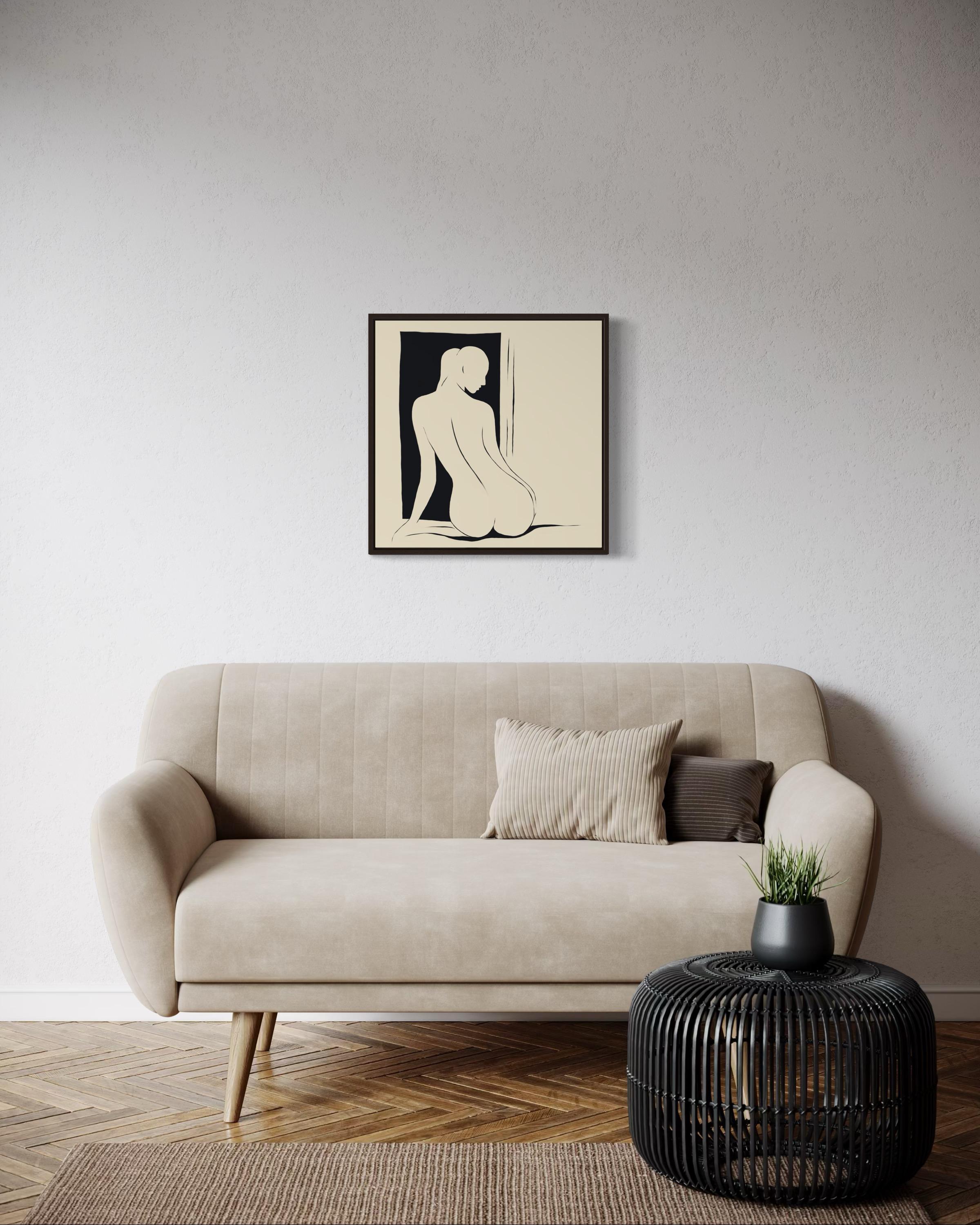 Nu, 50x50cm, impression sur toile, édition 20 pièces. en vente 3