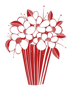 Bodegón rojo , 62x43cm, impresión sobre lienzo.Edición 20 uds.