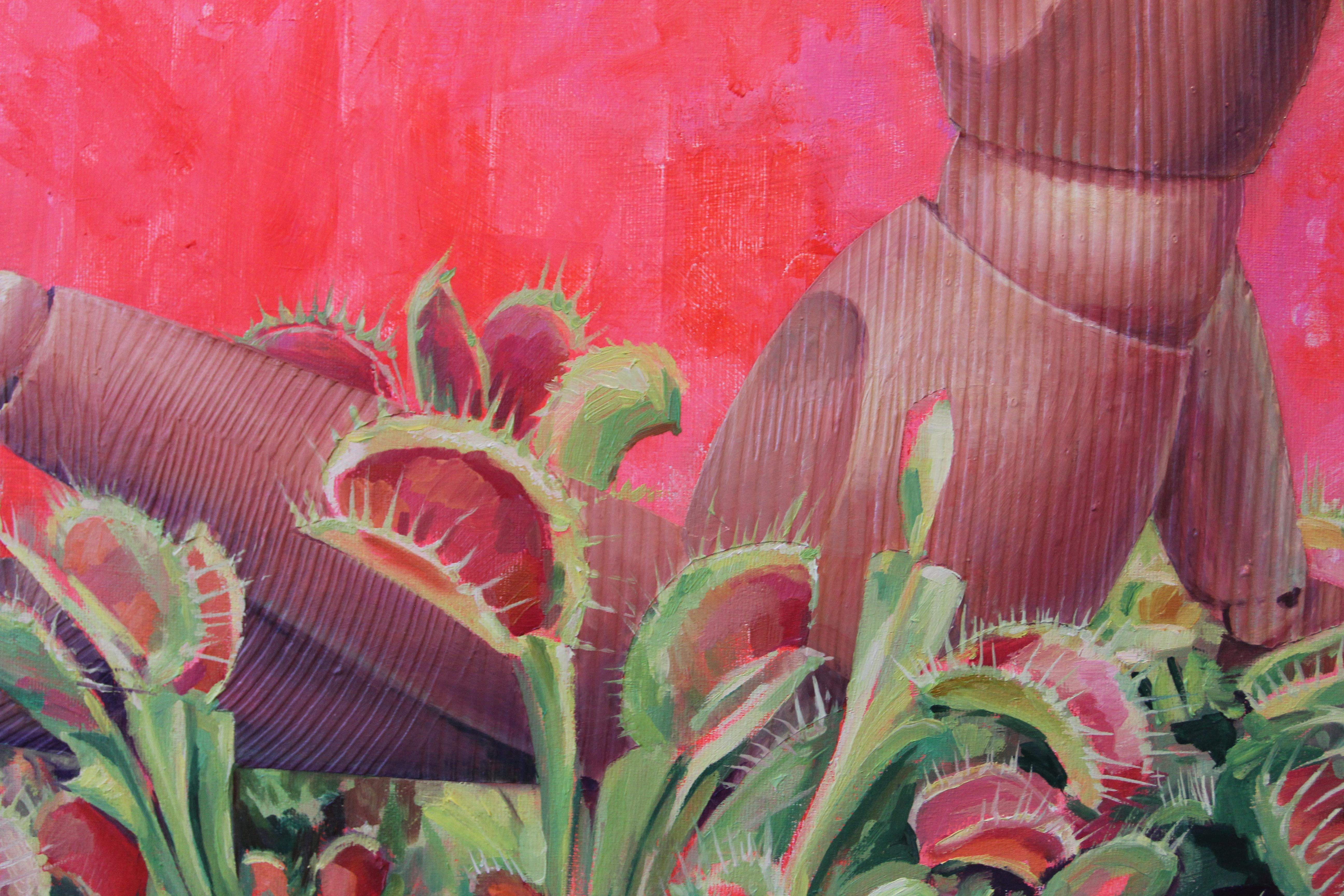 flycatcher, 78x98cm, acrylic on canvas - Contemporary Art by Irina Aleksandrova