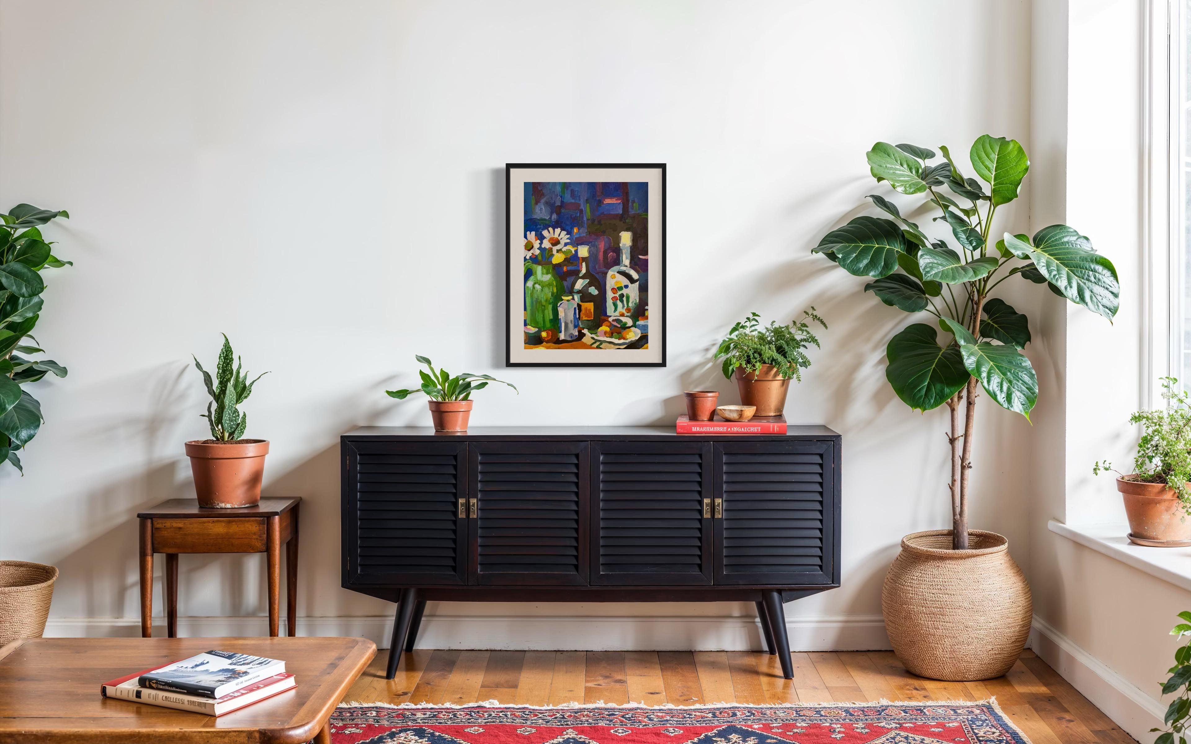 « Evening », papier/huile, 70x50 cm. en vente 8