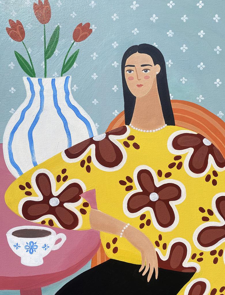 July, 60x50 cm, acrylic on canvas