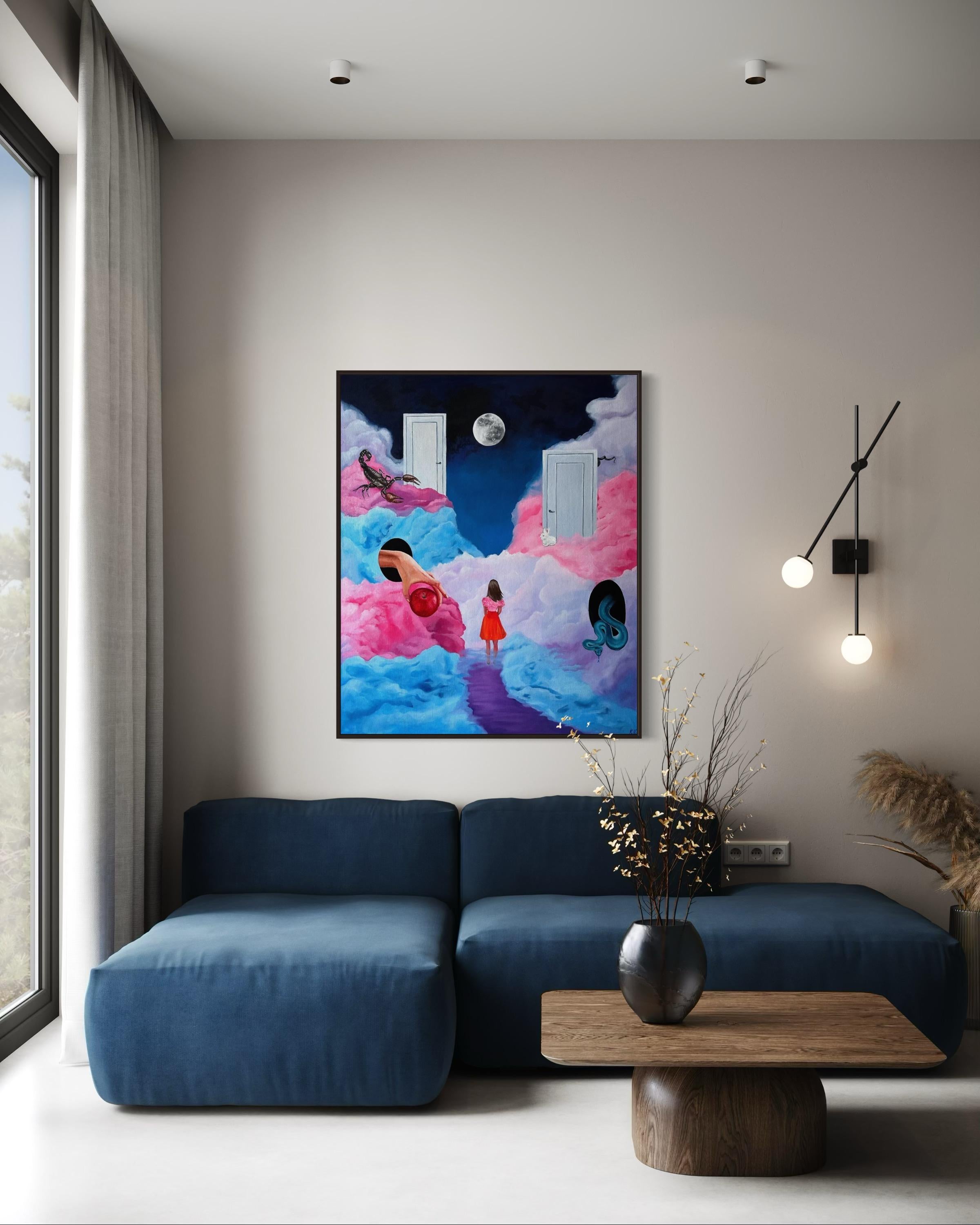 At the crossroads, 120x100cm, oil on canvas en vente 3