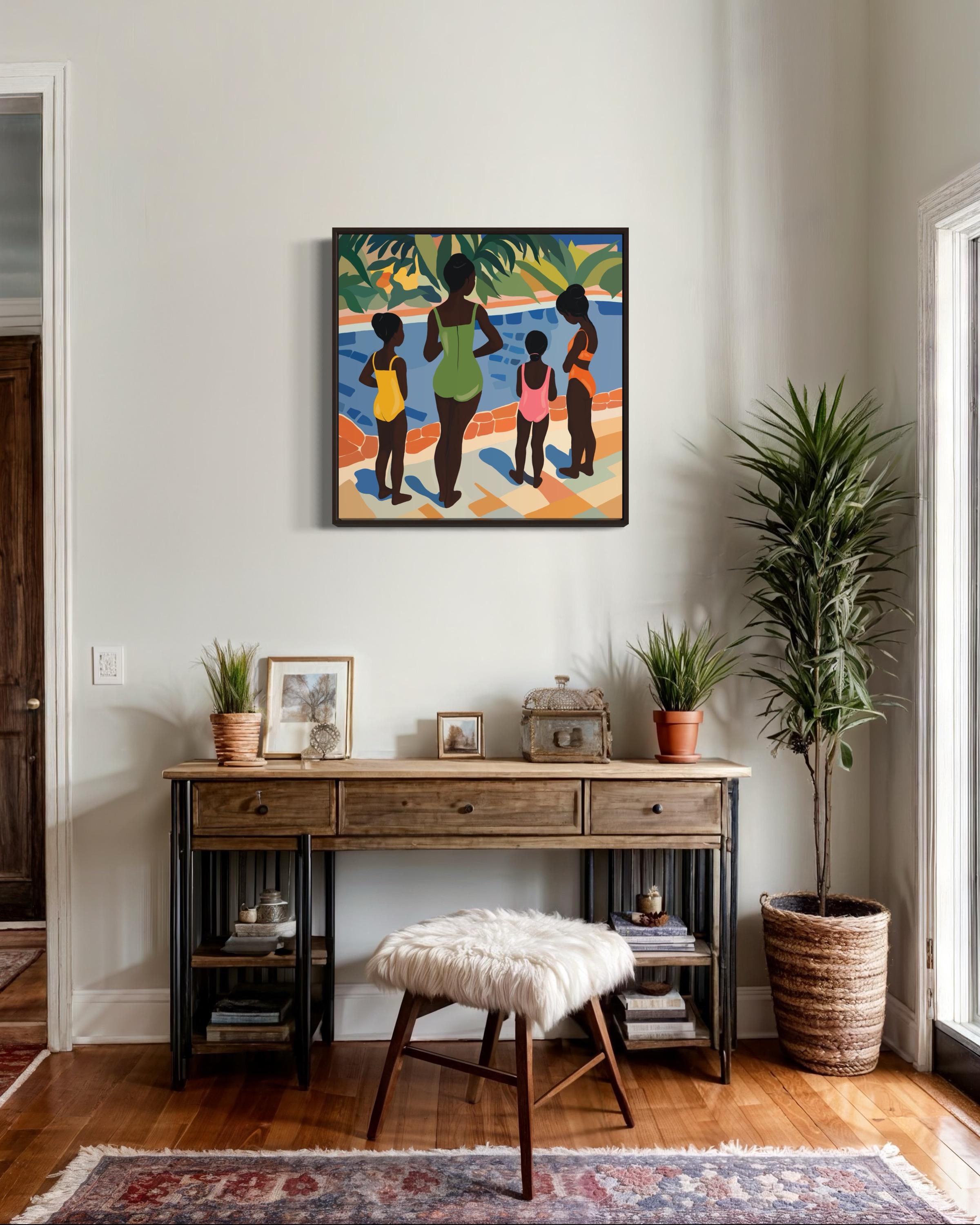 sisterhood , 70x70cm, impression sur toile, édition 20 pcs. en vente 2